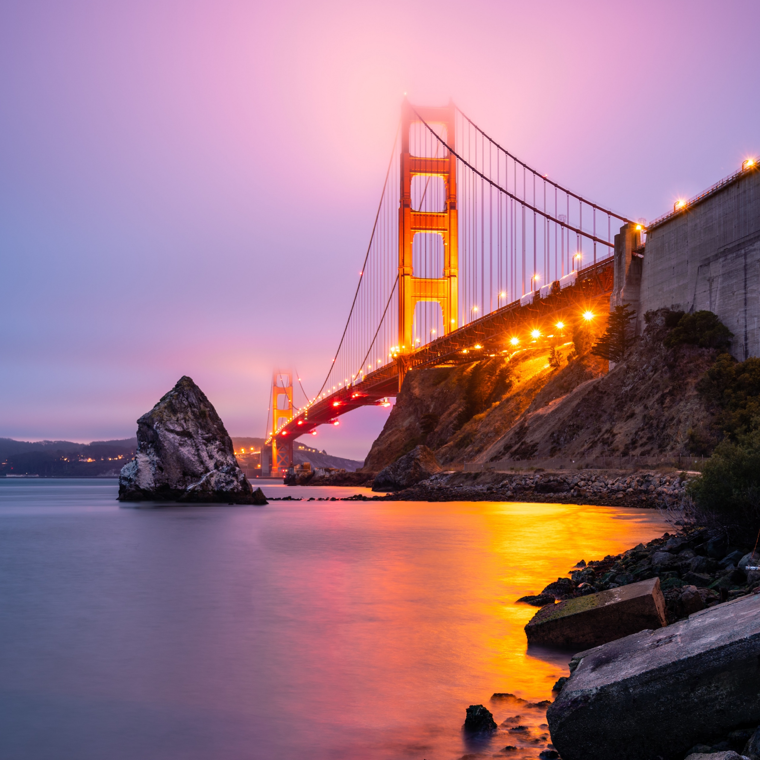 Golden Gate Bridge Wallpaper 4K, San Francisco, Sunset, World, #6642