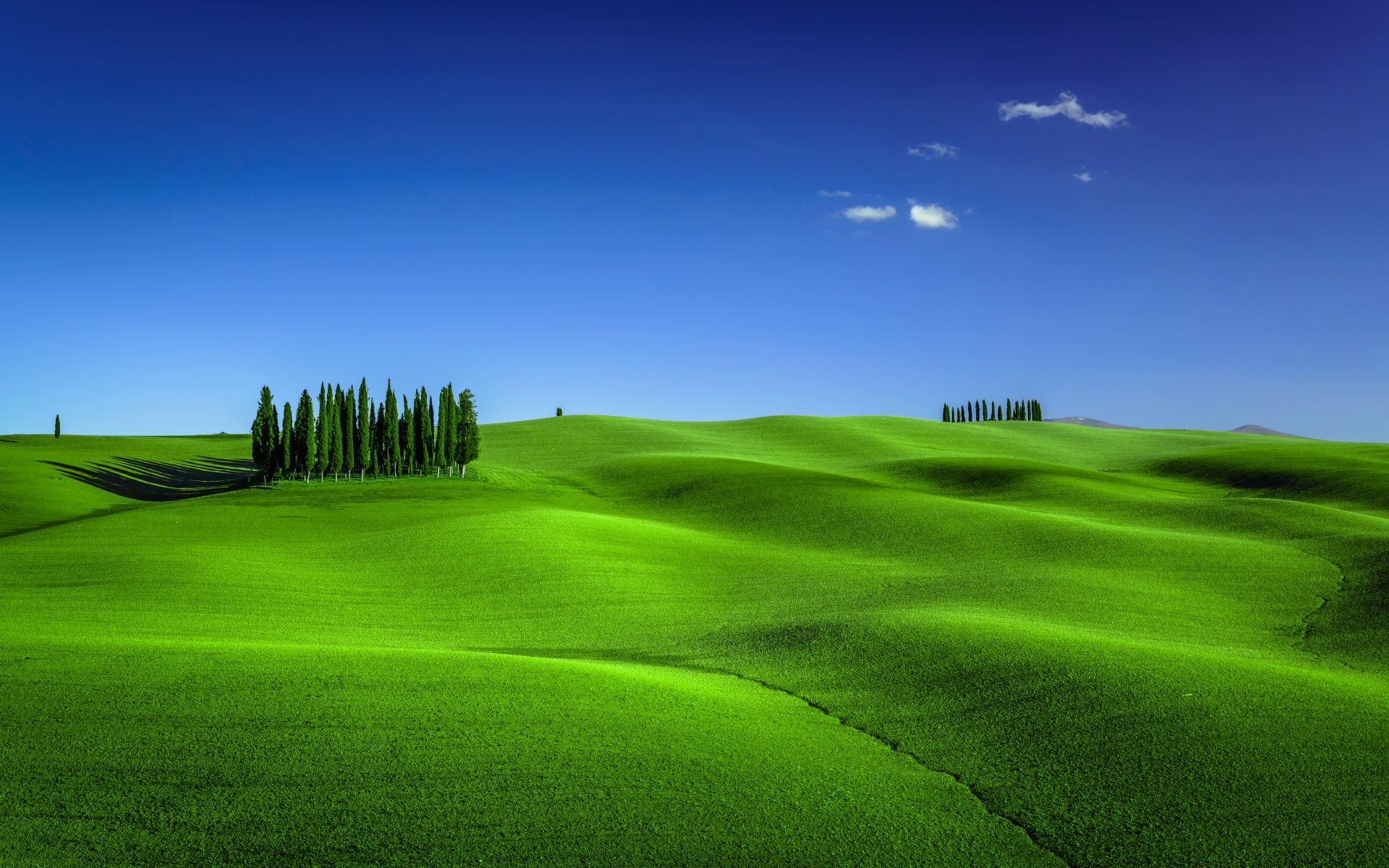 HD wallpaper: green grass, field, the sky, landscape, horizon, nature, blue  | Wallpaper Flare