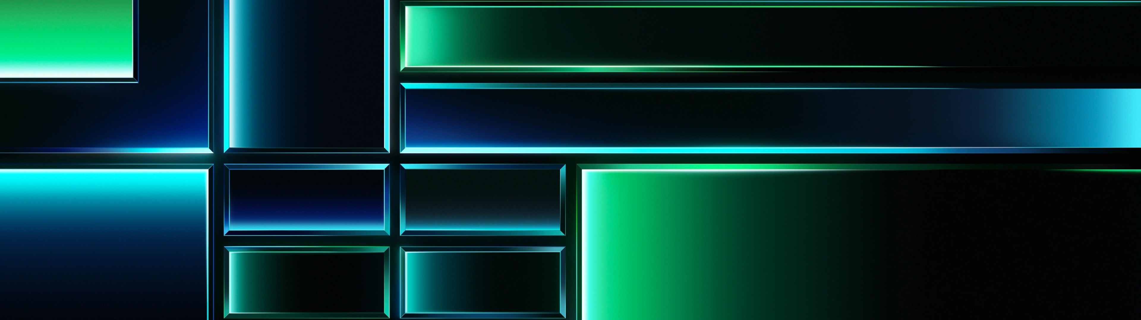 Grid Wallpaper 4K, Dark theme, Green background
