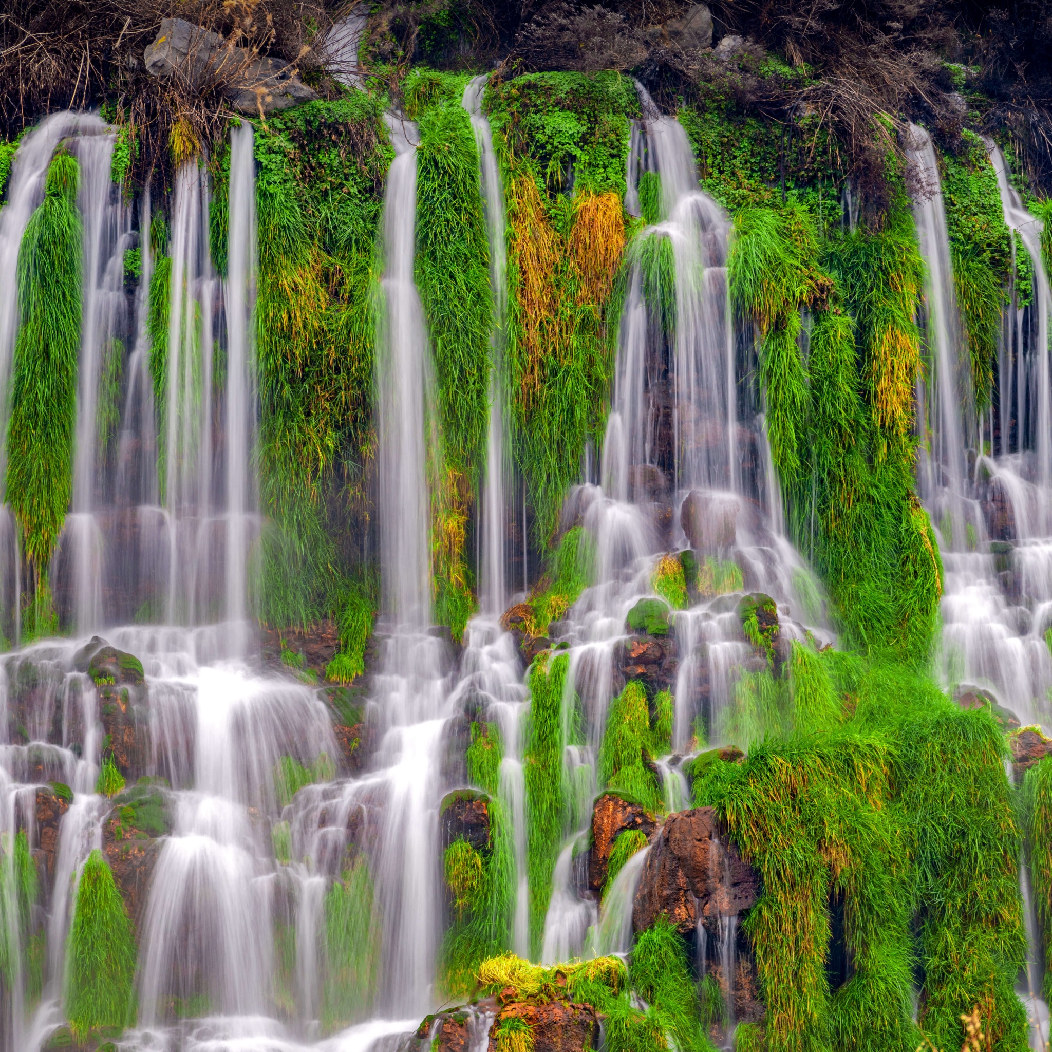 Hagerman Valley Wallpaper 4K, Idaho, Waterfall