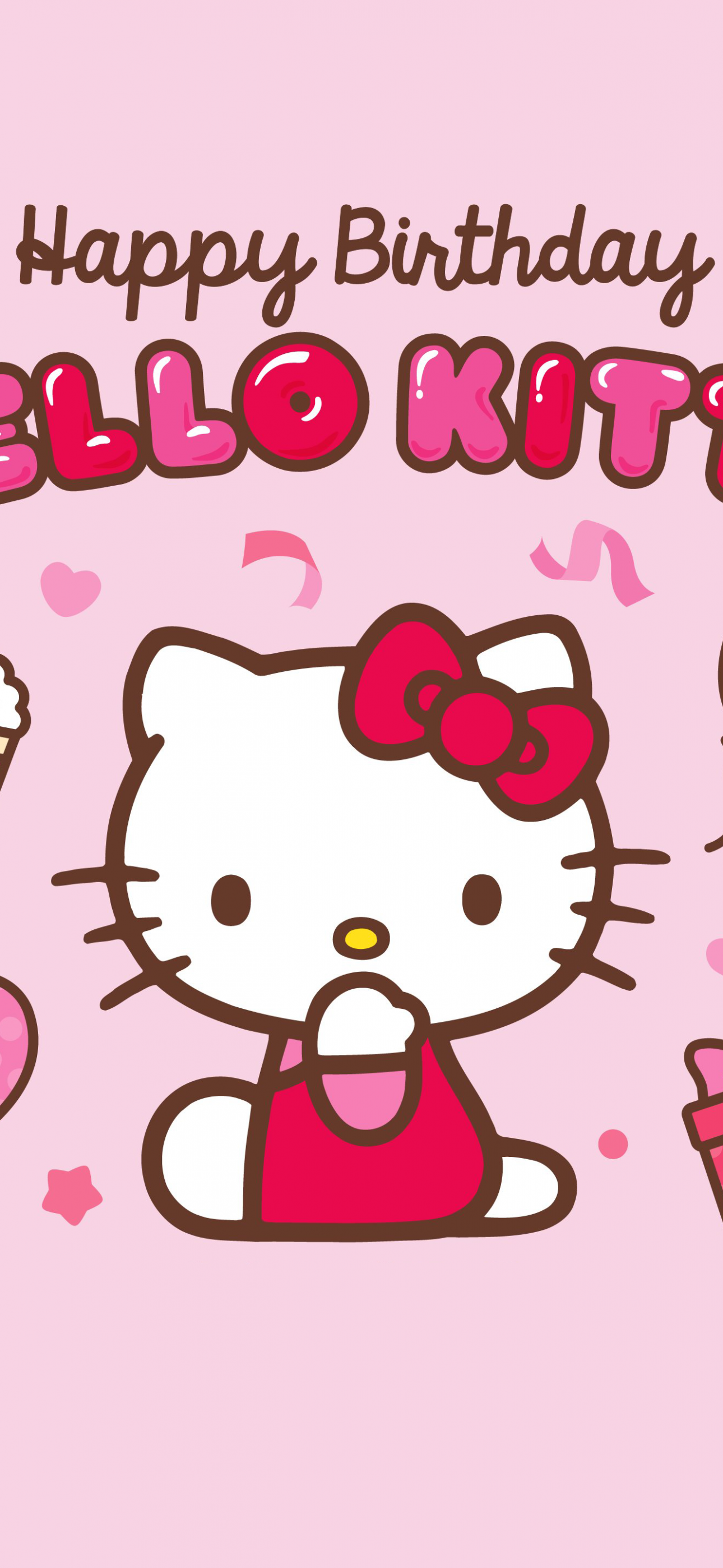 Happy Birthday Wallpaper 4K, Hello Kitty background, Others, #9952
