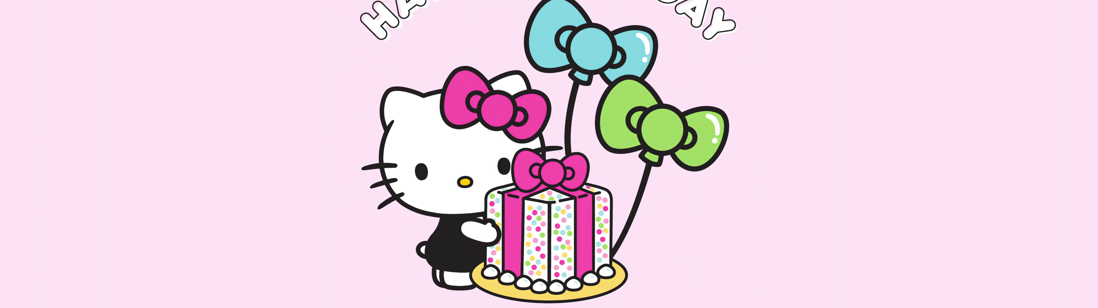 Happy Birthday Wallpaper 4K, Hello Kitty background, Celebrations, #9959