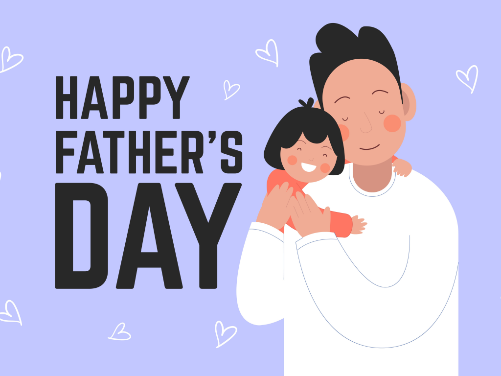 Happy Fathers Day Wallpaper 4K, 8K, Dad - Daughter, Father, Child