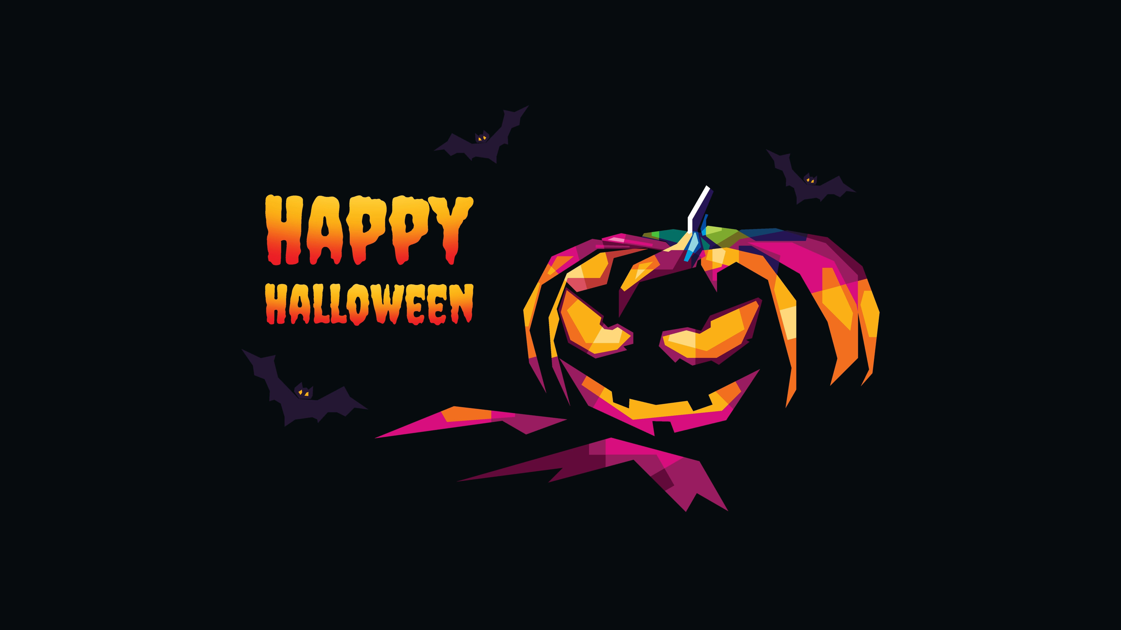 Happy Halloween Wallpaper 4K, Halloween Pumpkin, Celebrations/Halloween,  #8882