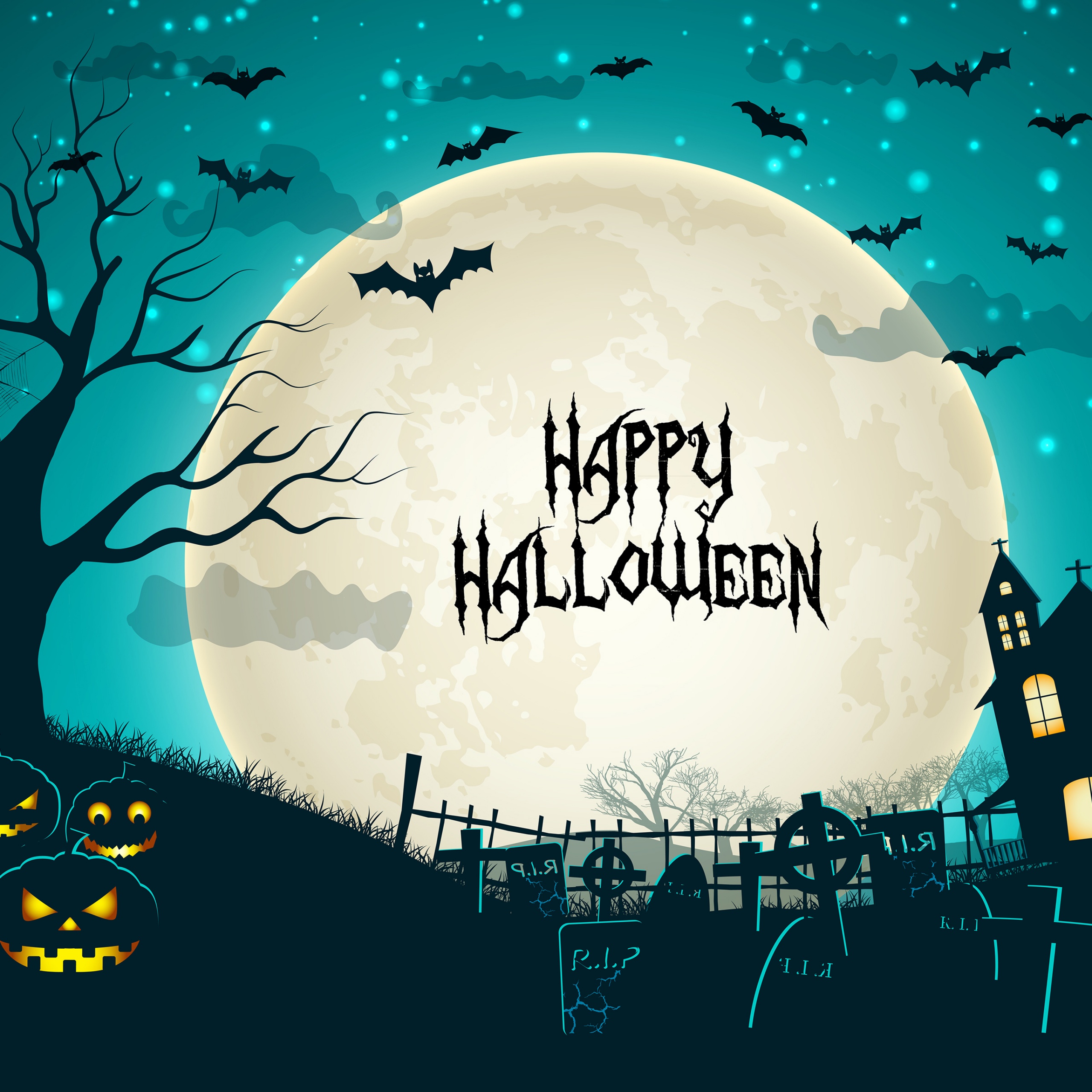 Happy halloween wallpaper Stock Vector Image  Art  Alamy