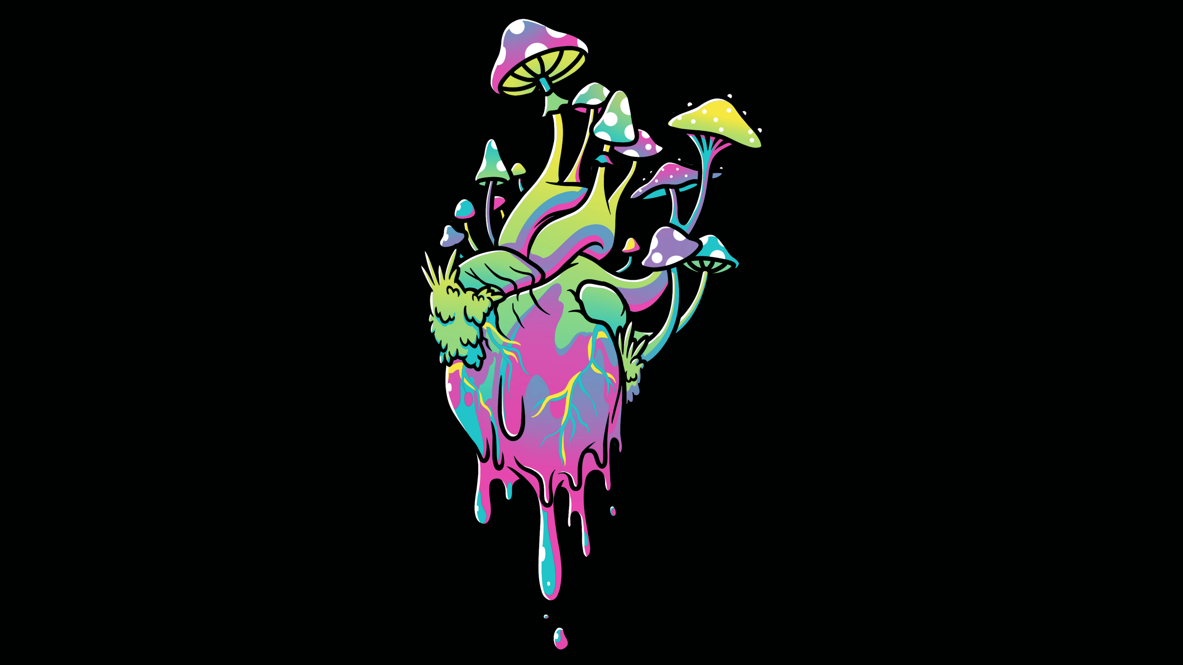 Heart Psychedelic 3840x2160 11084 