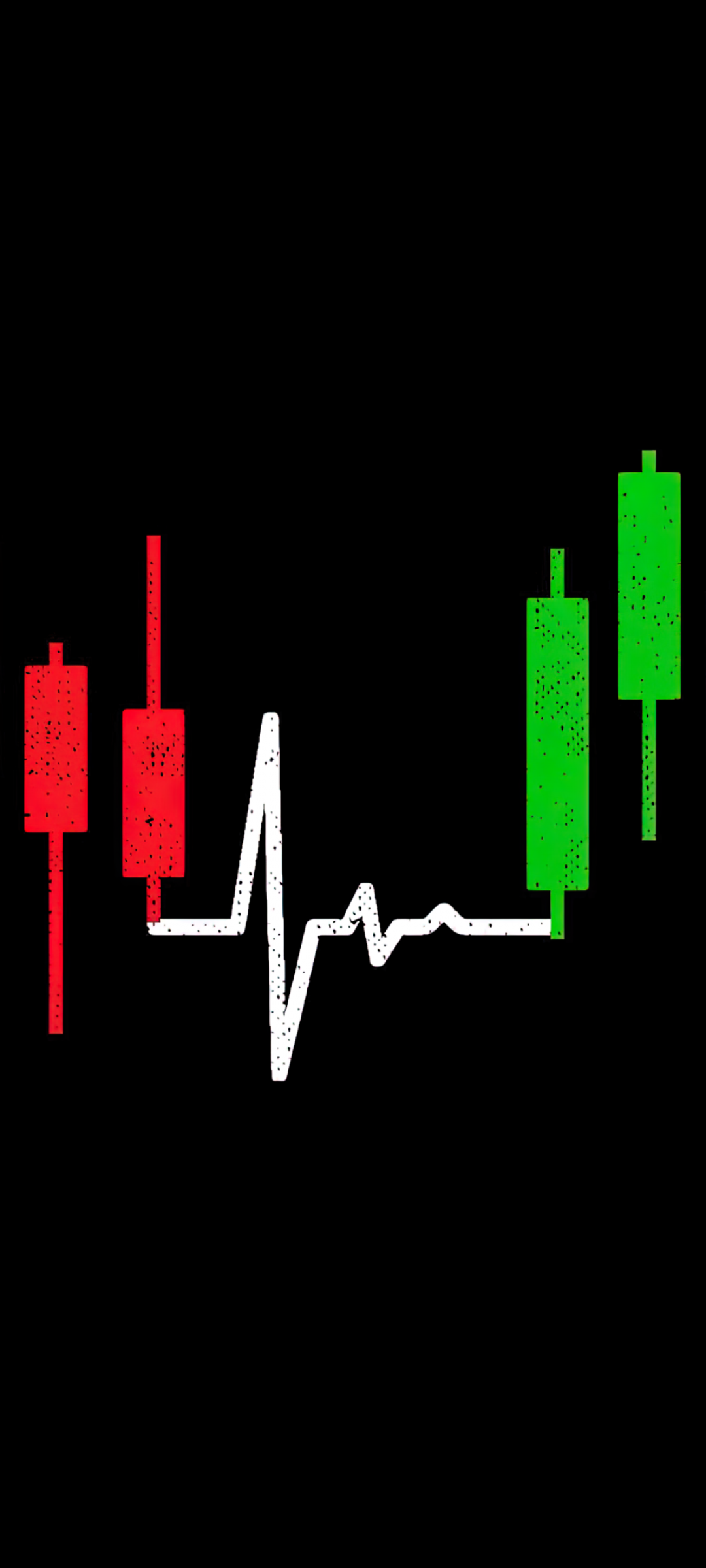 Heartbeat Candlestick Chart Wallpaper 4K, Stock Market