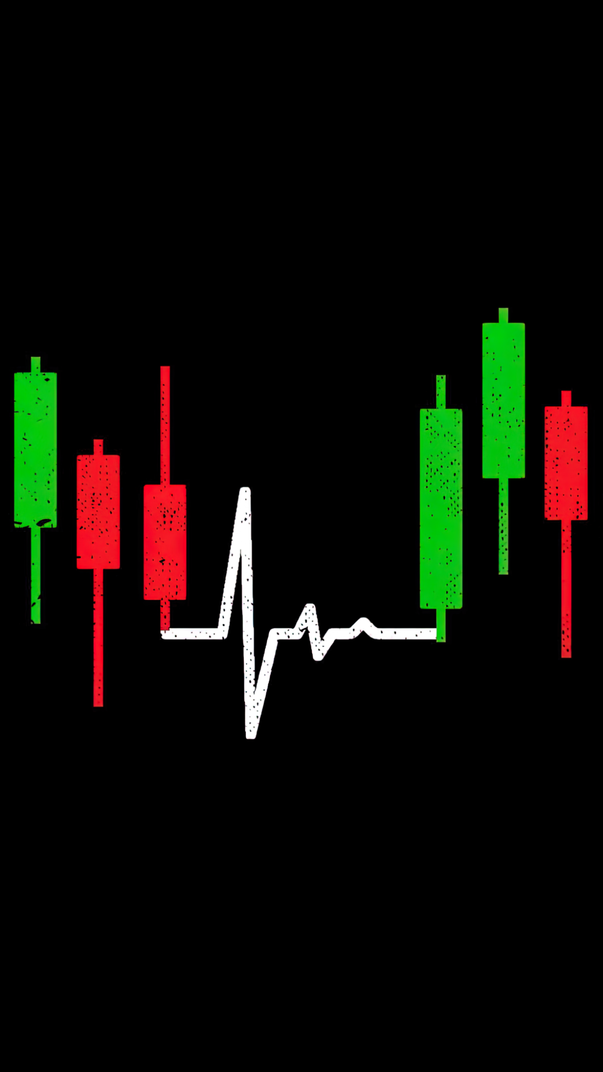 Heartbeat Candlestick Chart Wallpaper 4K, Stock Market