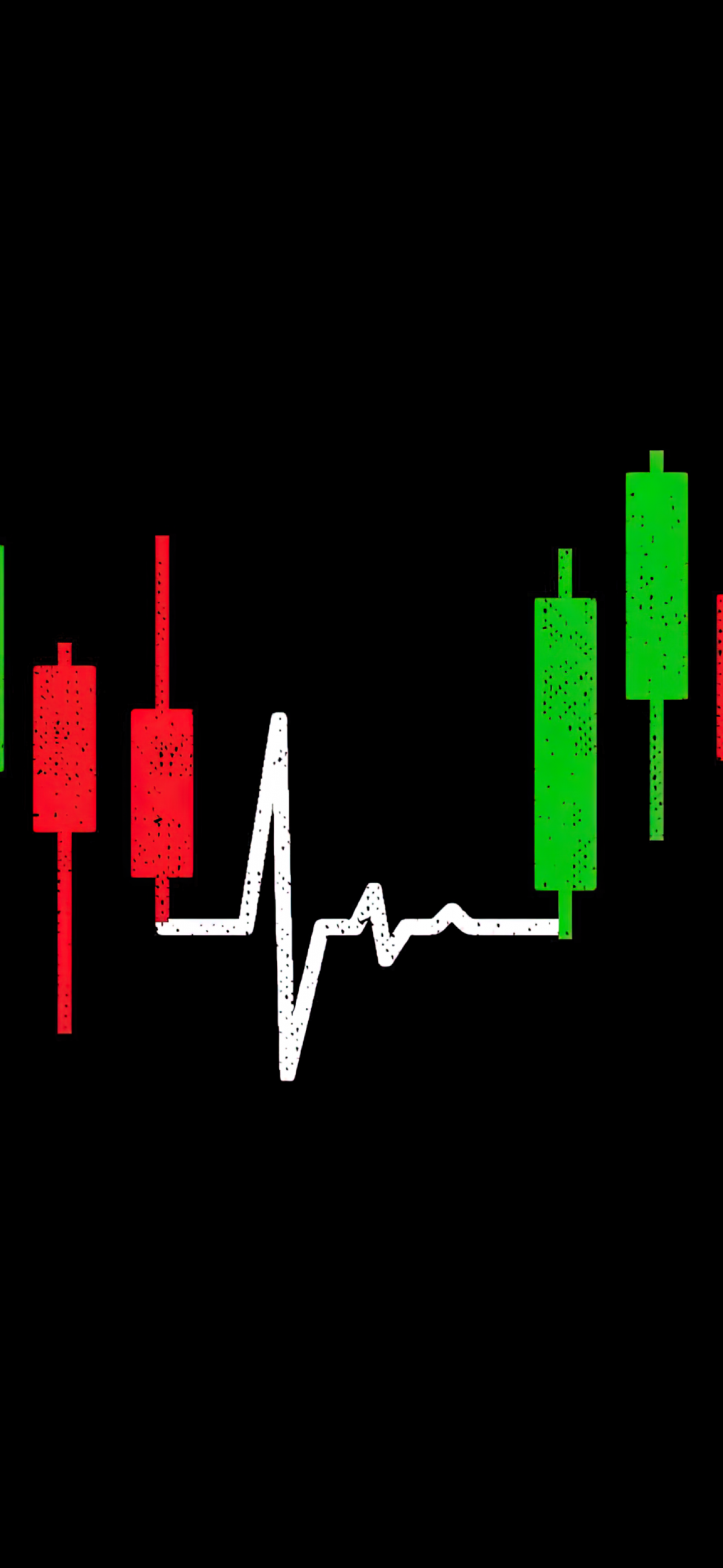 Heartbeat Candlestick Chart Wallpaper 4K, Stock Market