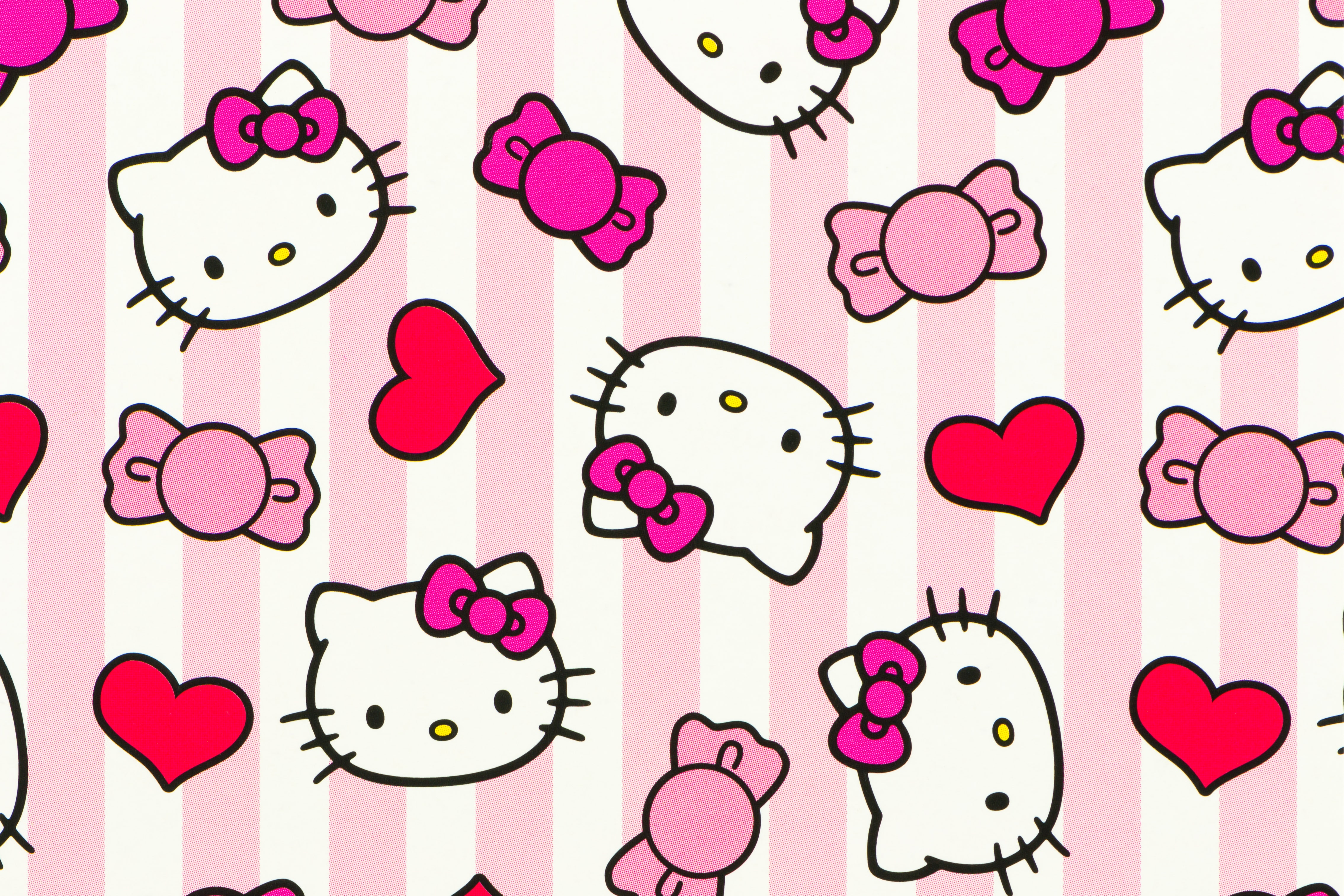 Hello Kitty background Wallpaper 4K, Pink background, Cute, #9983