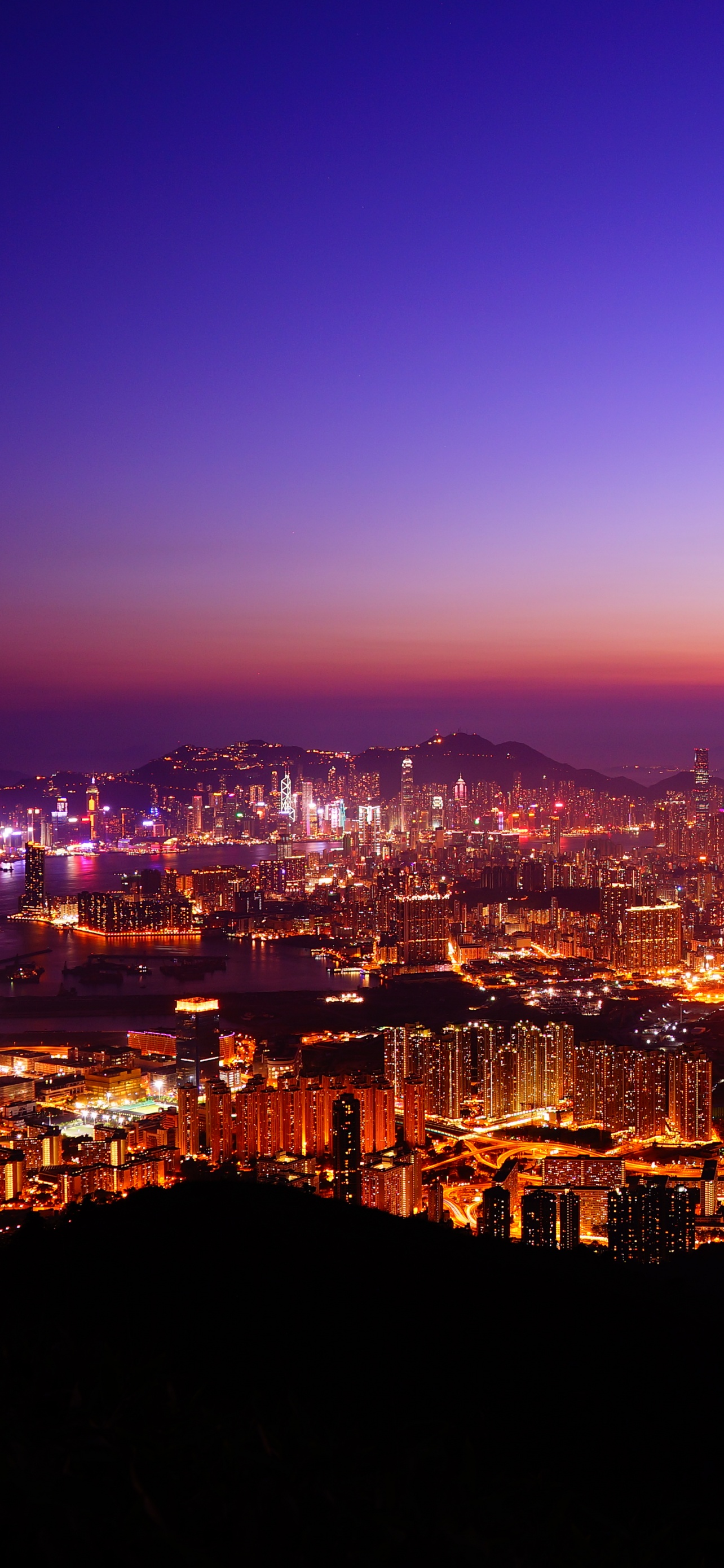 Hong Kong City Wallpaper 4K, Skyline, Sunset, Nature, #5824