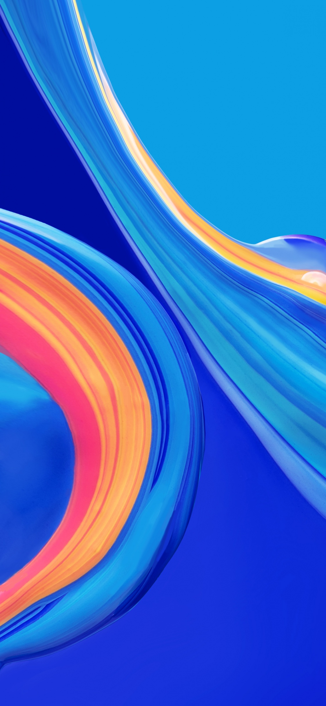 Huawei Mediapad Wallpaper 4K, Stock, Creamy, Blue, HD, Abstract, #713