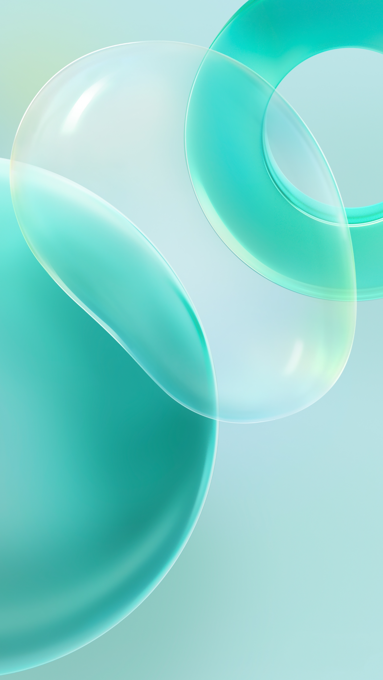 Huawei Nova 8 Pro 4K Wallpaper, Bubble, Circle, White background, Teal, Green, Stock