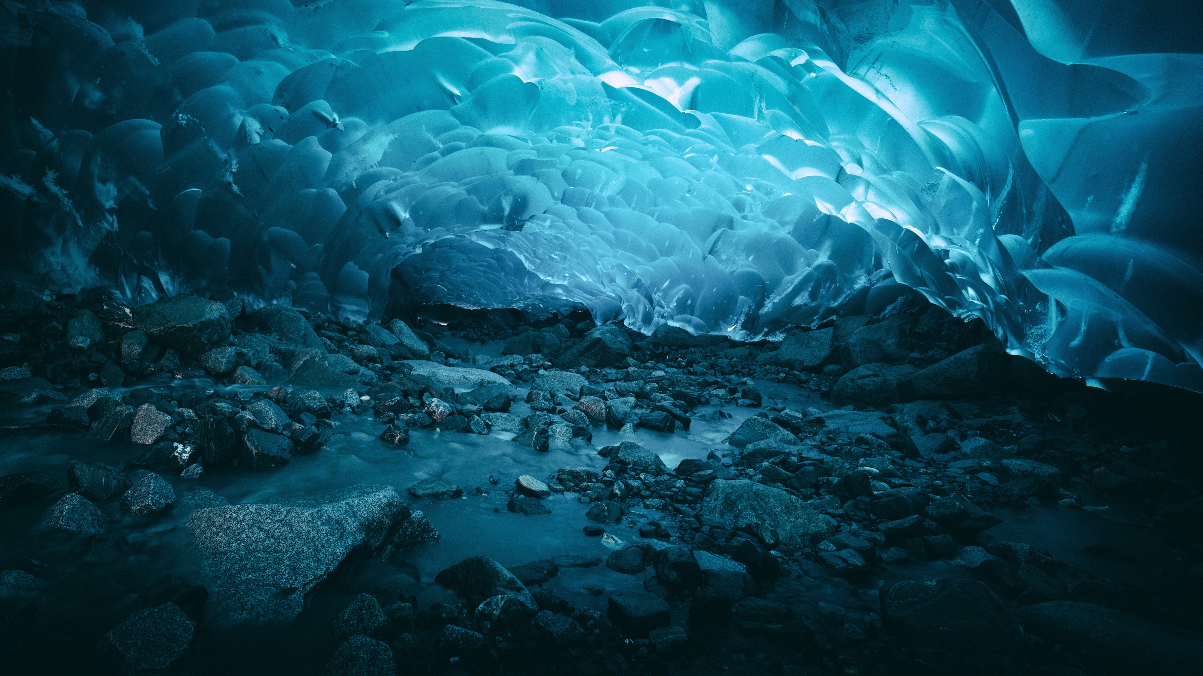 Ice caves Wallpaper 4K, Frozen, Glacier, #5424