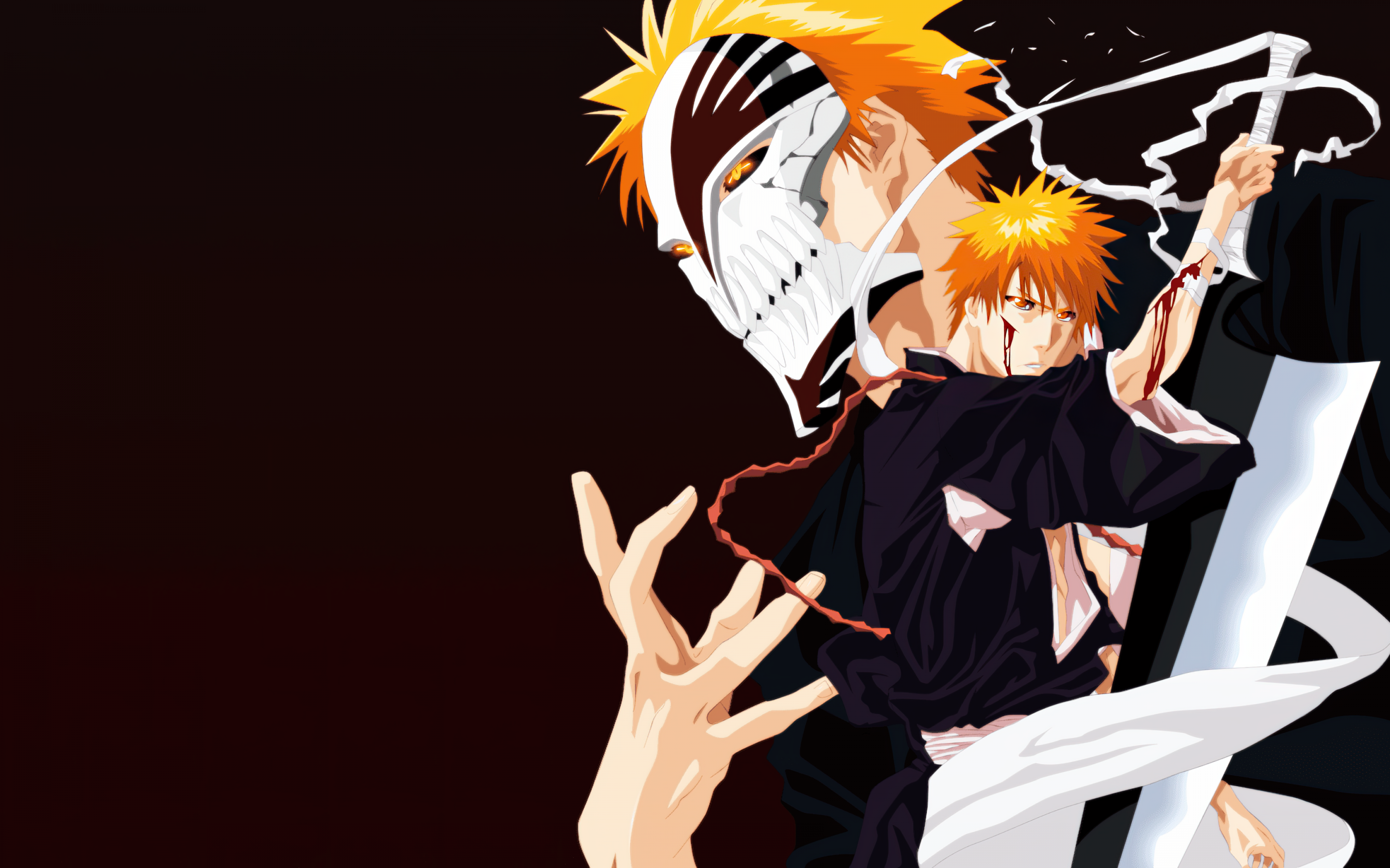 Visored Wallpaper 4K, Ichigo Kurosaki, Bleach