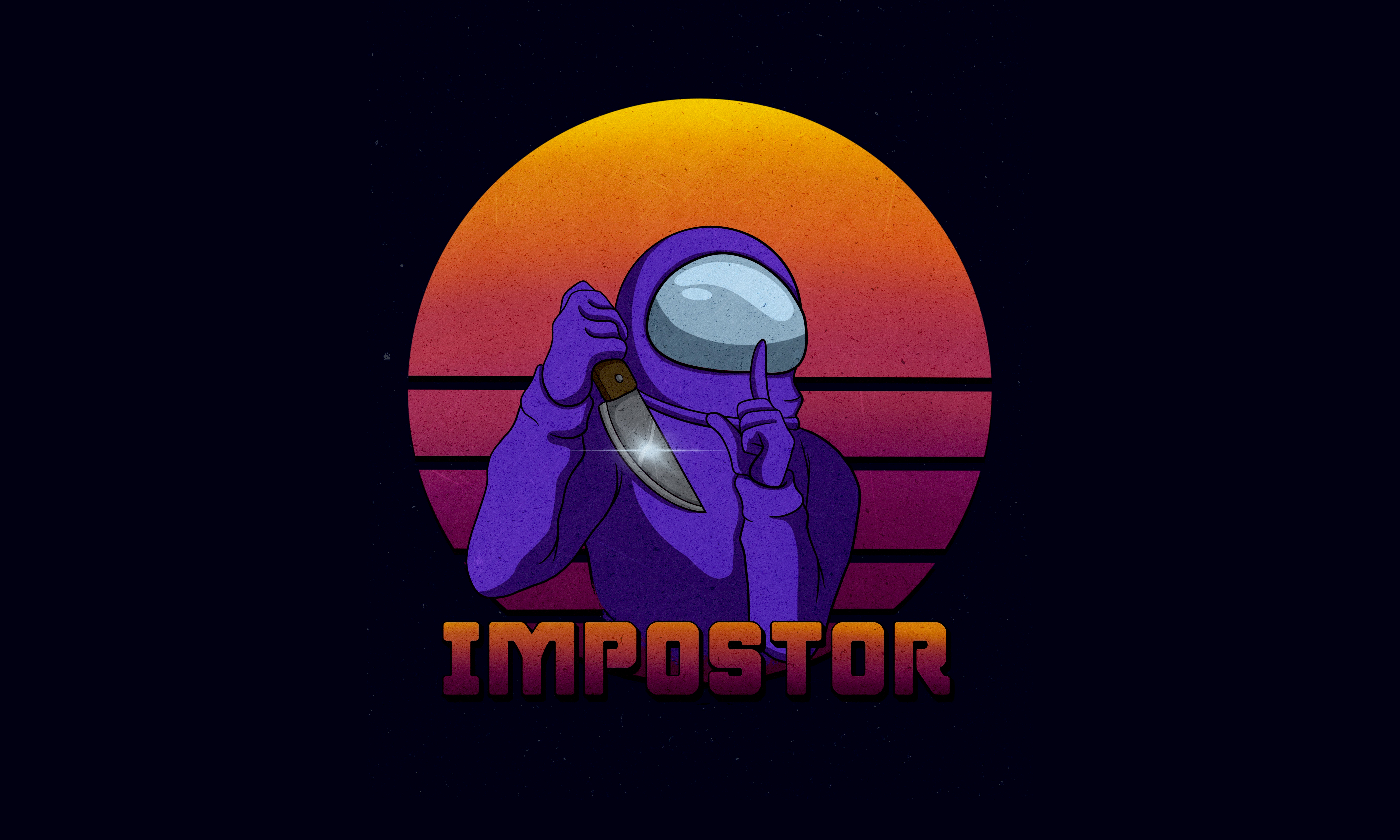 Impostor 4k Wallpaper Among Us Ios Games Android Games Pc Games Black Background 5k 8k Games 3968