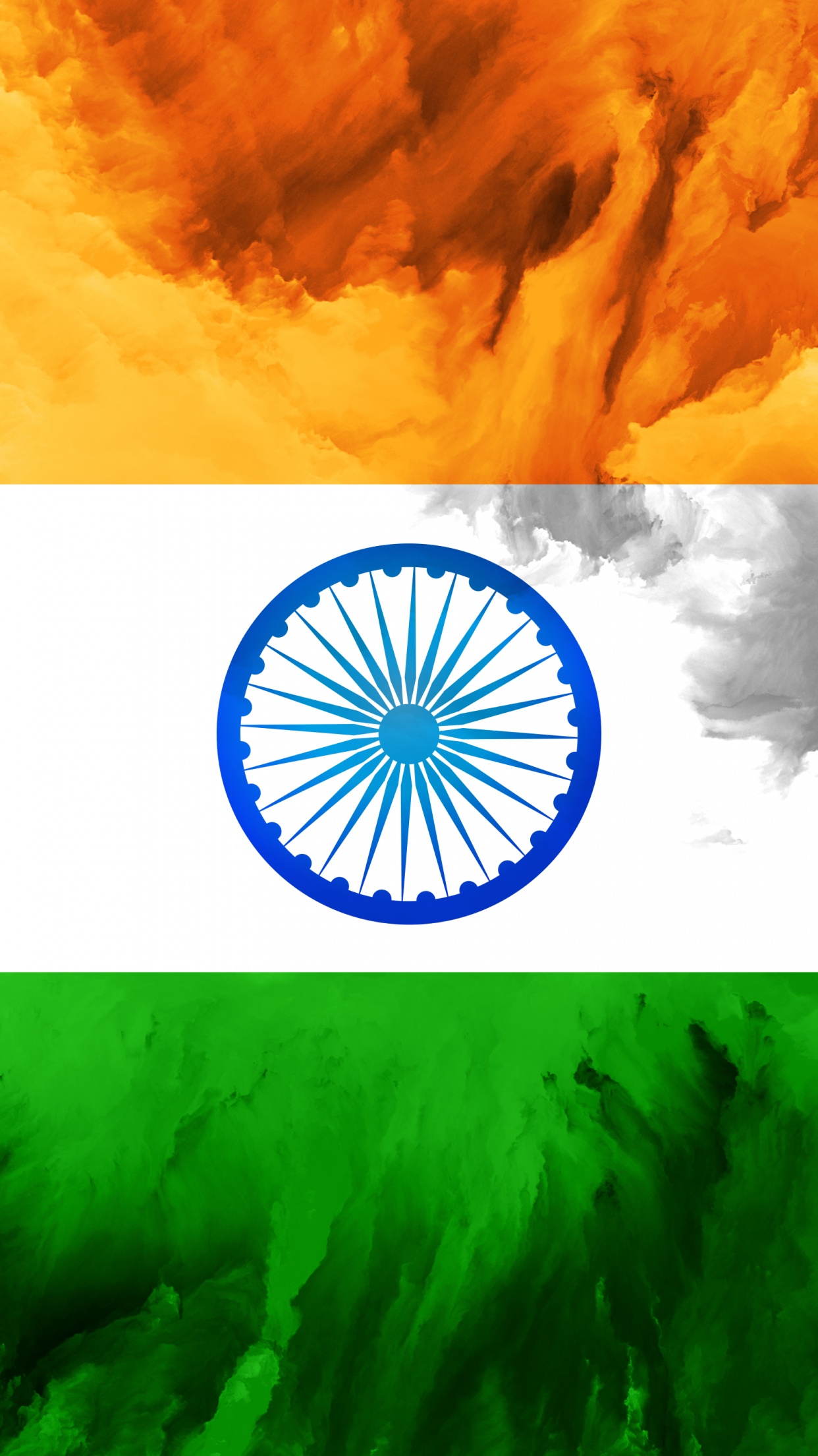 Indian Flag Wallpaper 4K, Tricolour Flag, National flag, Flag of India