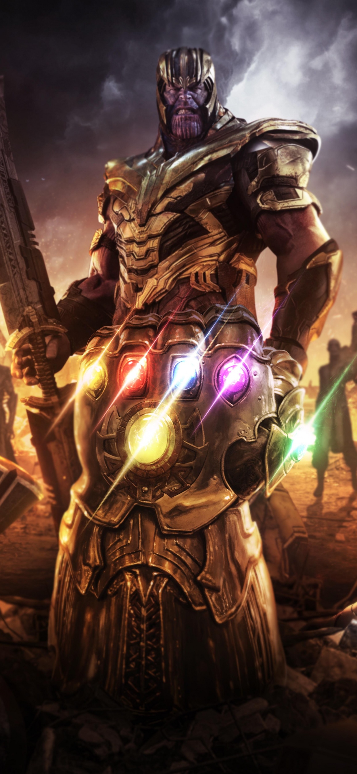 Infinity Gauntlet Wallpaper 4K, Thanos, Avengers: Endgame