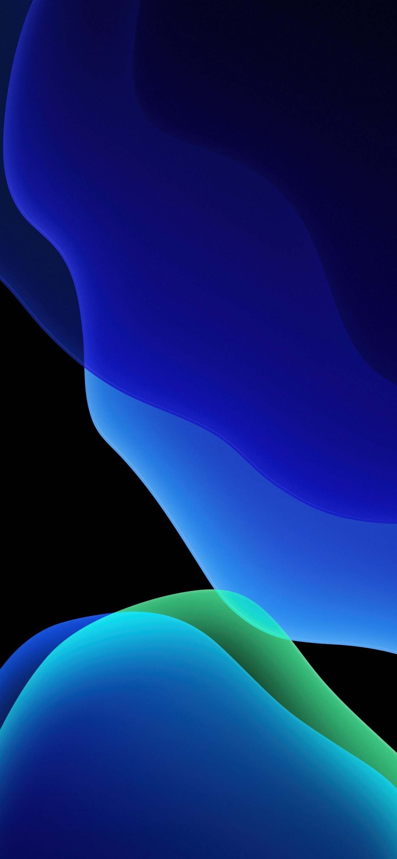 iOS 13 Wallpaper 4K Blue Stock iPadOS 795