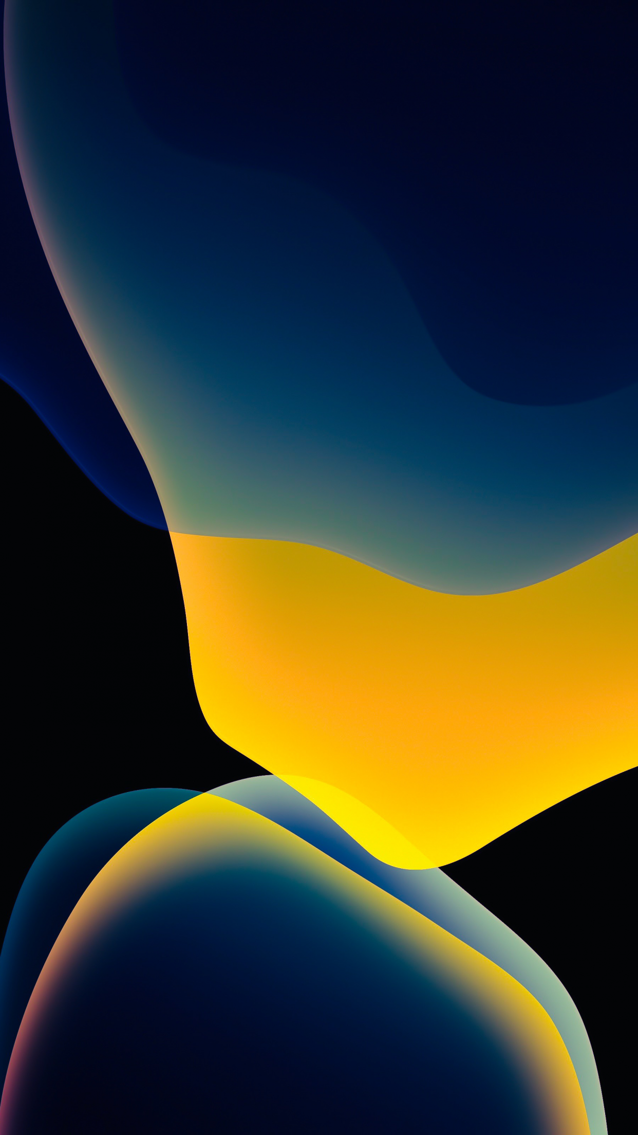 Ios 13 Wallpaper 4k Stock Ipados Yellow Black Background Amoled Abstract 797