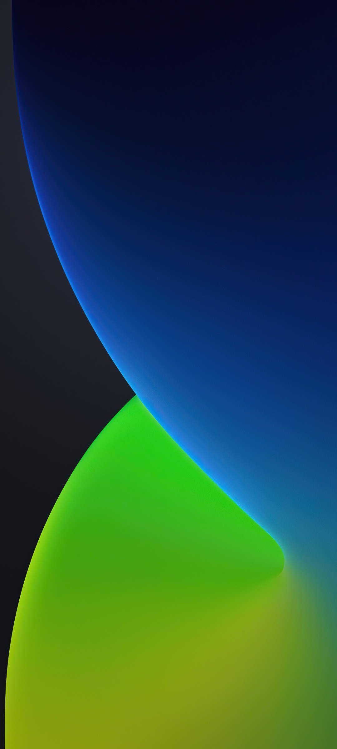 iOS 14 Wallpaper 4K, WWDC, 2020, iPhone 12, iPadOS, Dark, Green, Blue