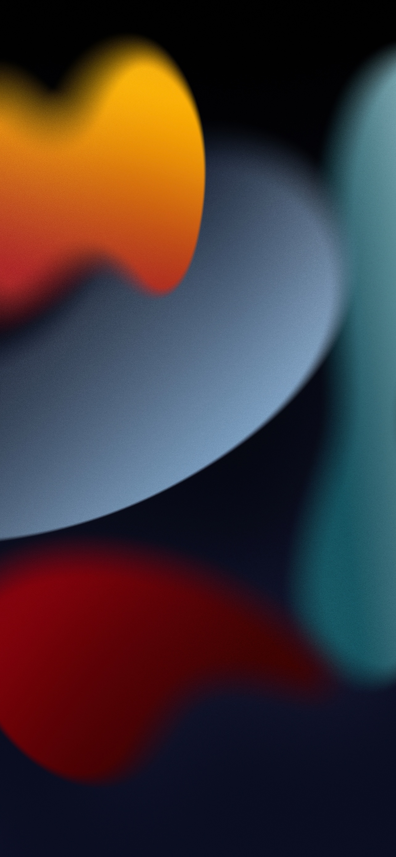 iOS 15 Wallpaper 4K, Stock, Dark Mode, Abstract, #5586