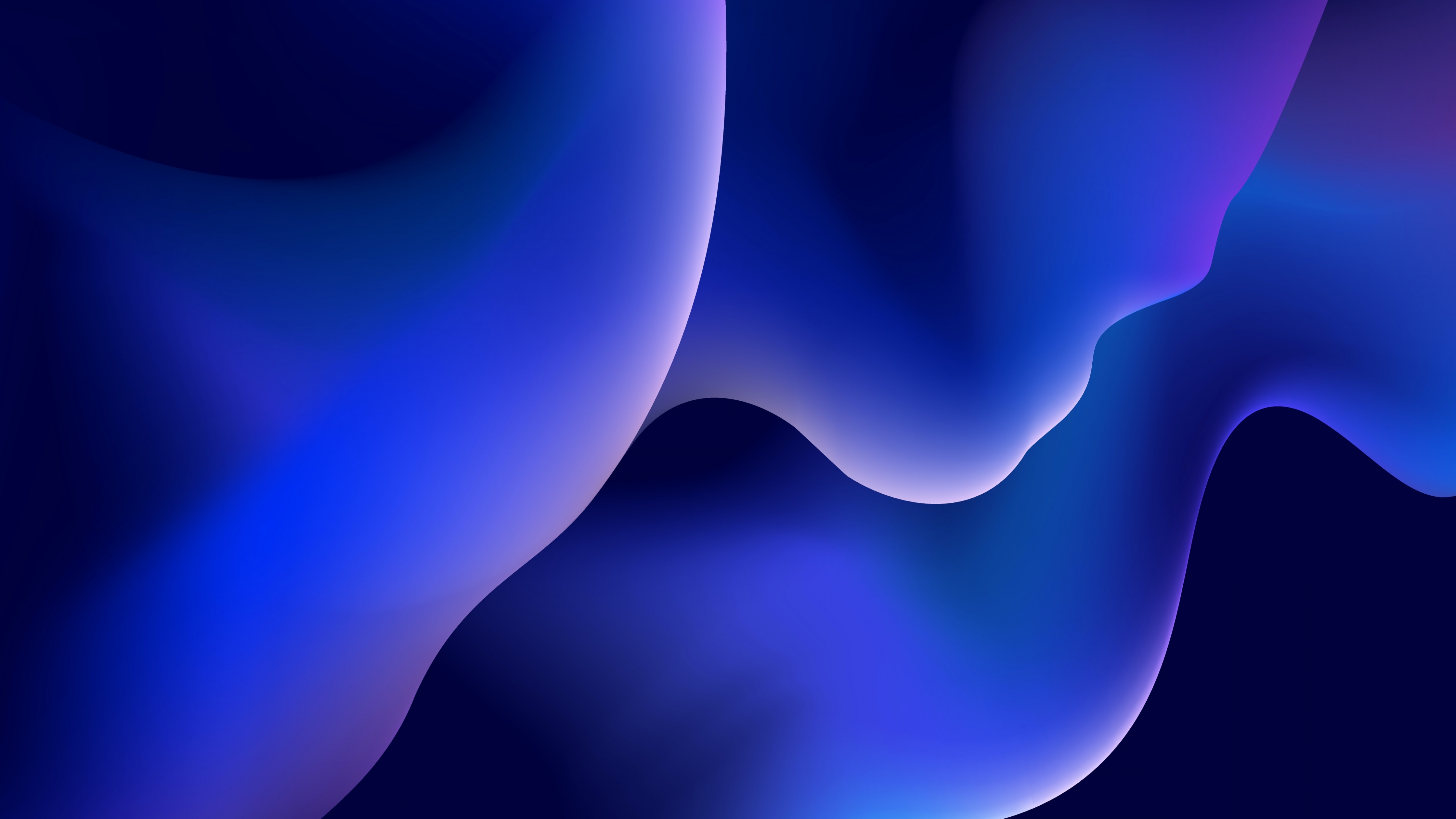 iOS Wallpaper 4K, Blue background, Texture, Curves