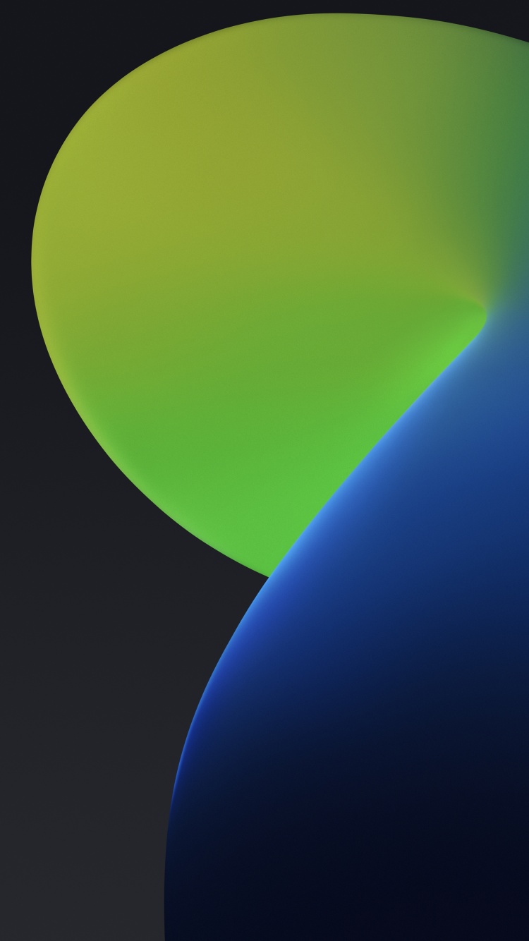 iPadOS Wallpaper 4K, Gradient, Green, Blue