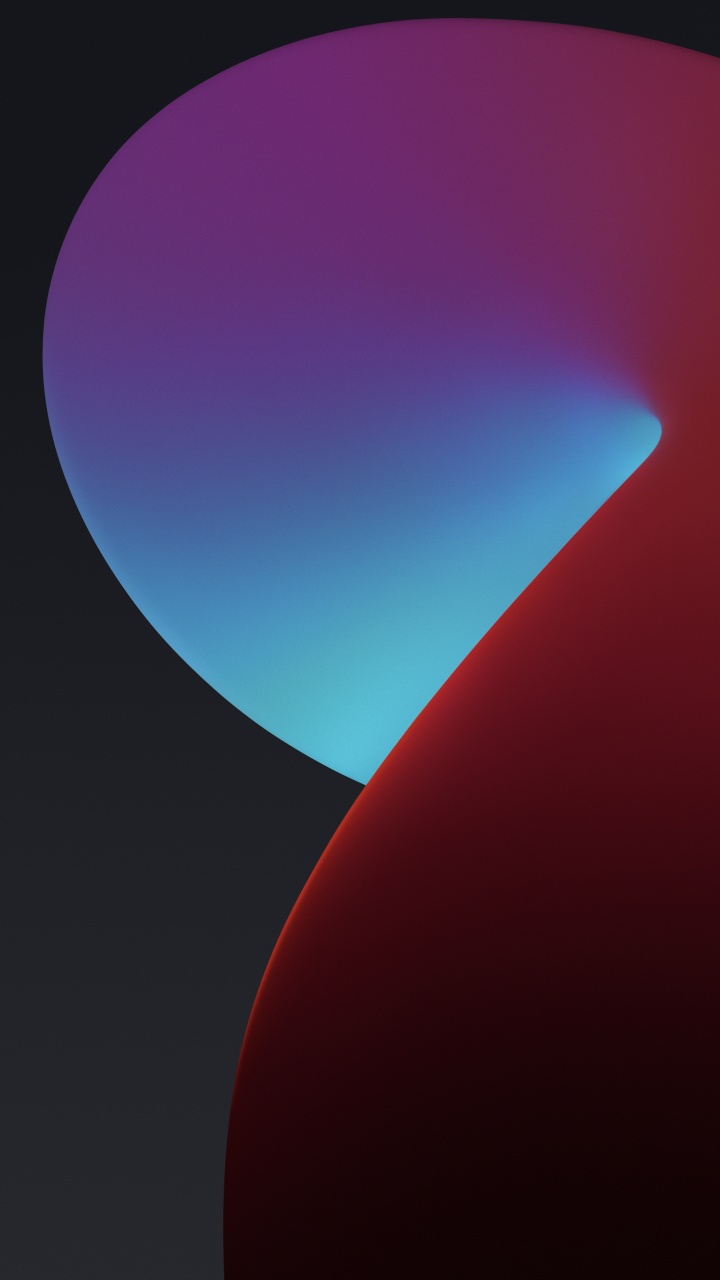 iPadOS Wallpaper 4K, Red, Dark, Abstract