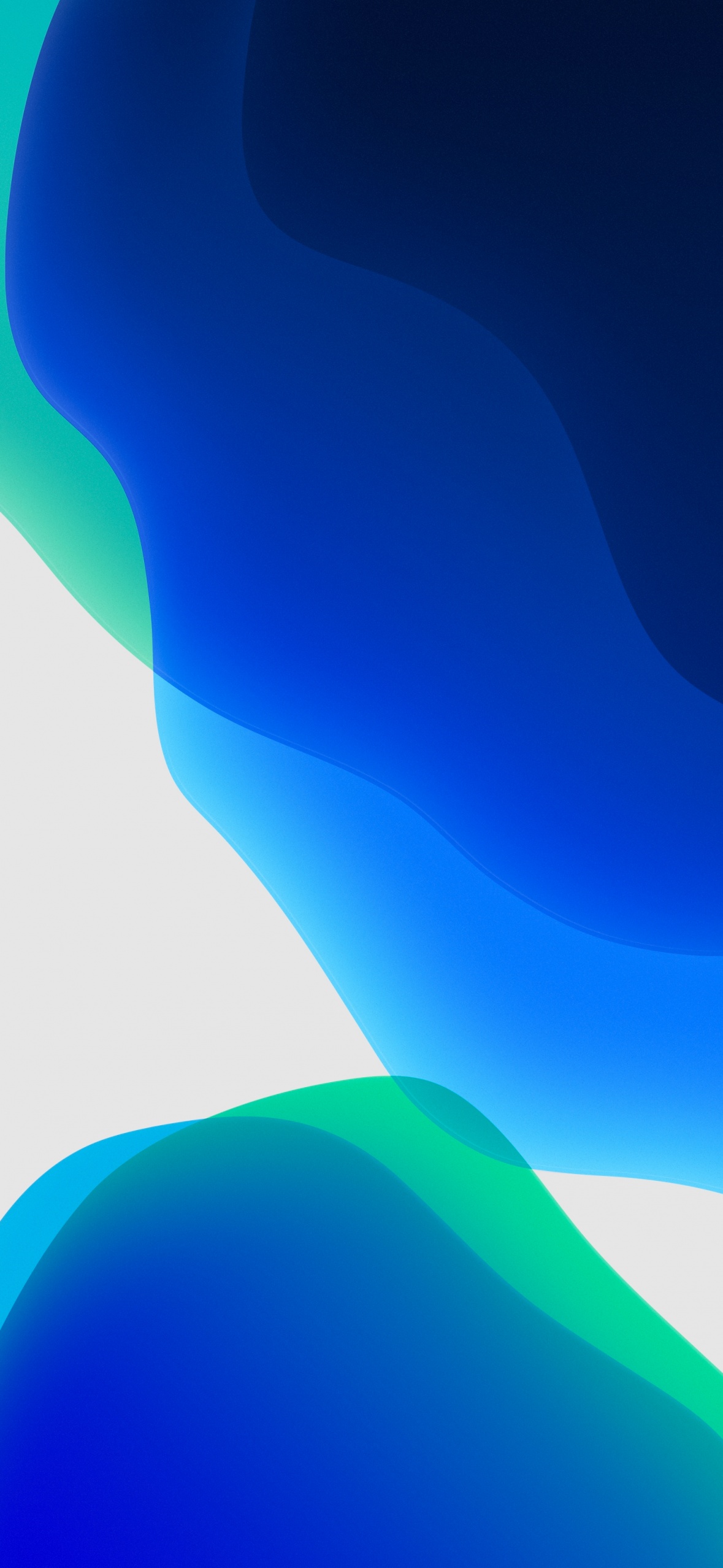 iOS 13 Wallpaper  Blue Dark