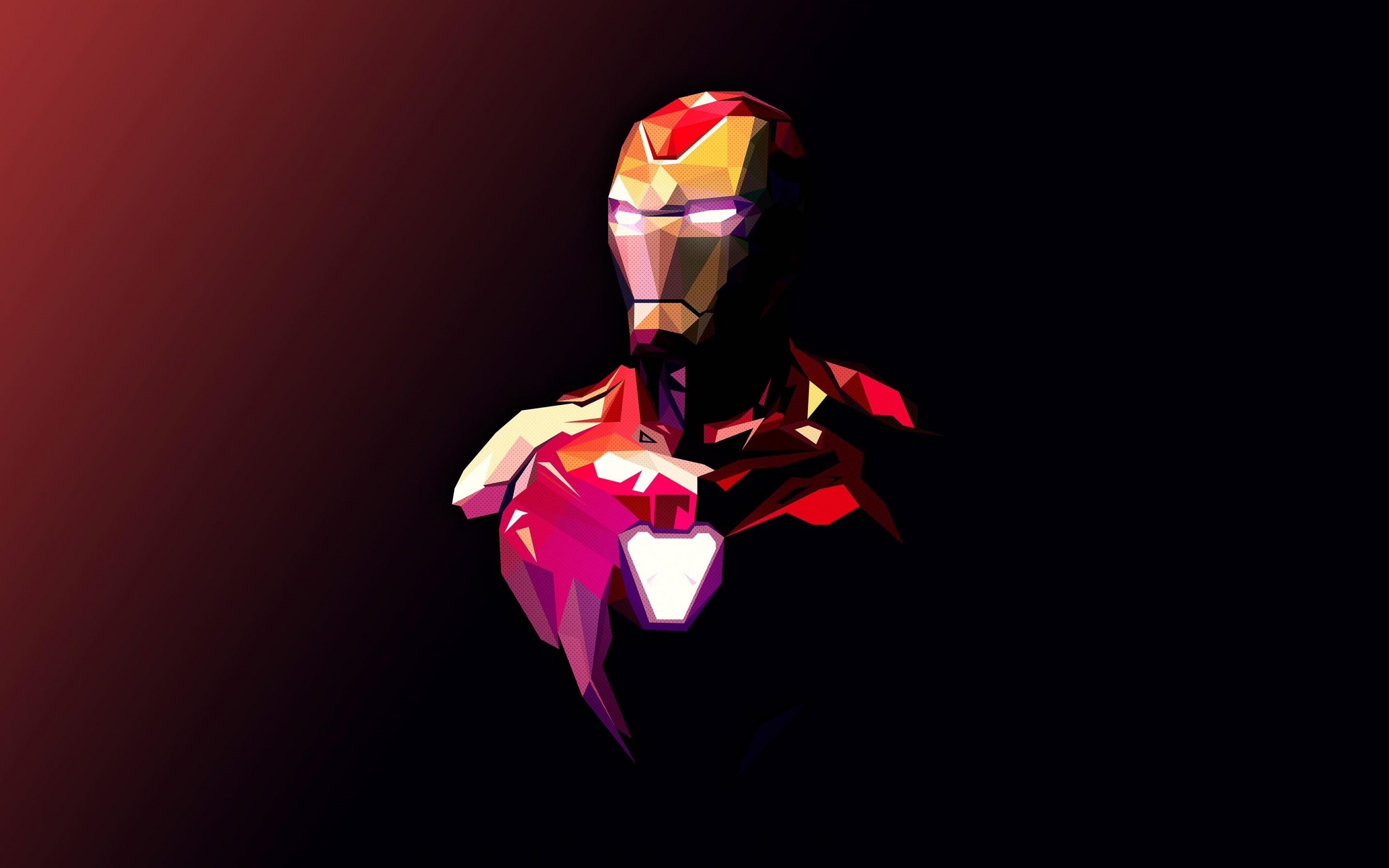 Iron Man Wallpaper 4K, Minimal art, Polygonal, Graphics CGI, #3482