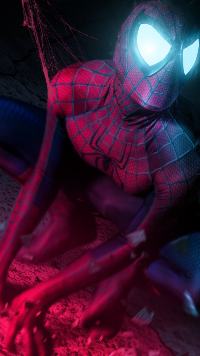 Iron Spider 4K Wallpaper, Spider-Man, Neon, Cosplay, Graphics CGI, #964