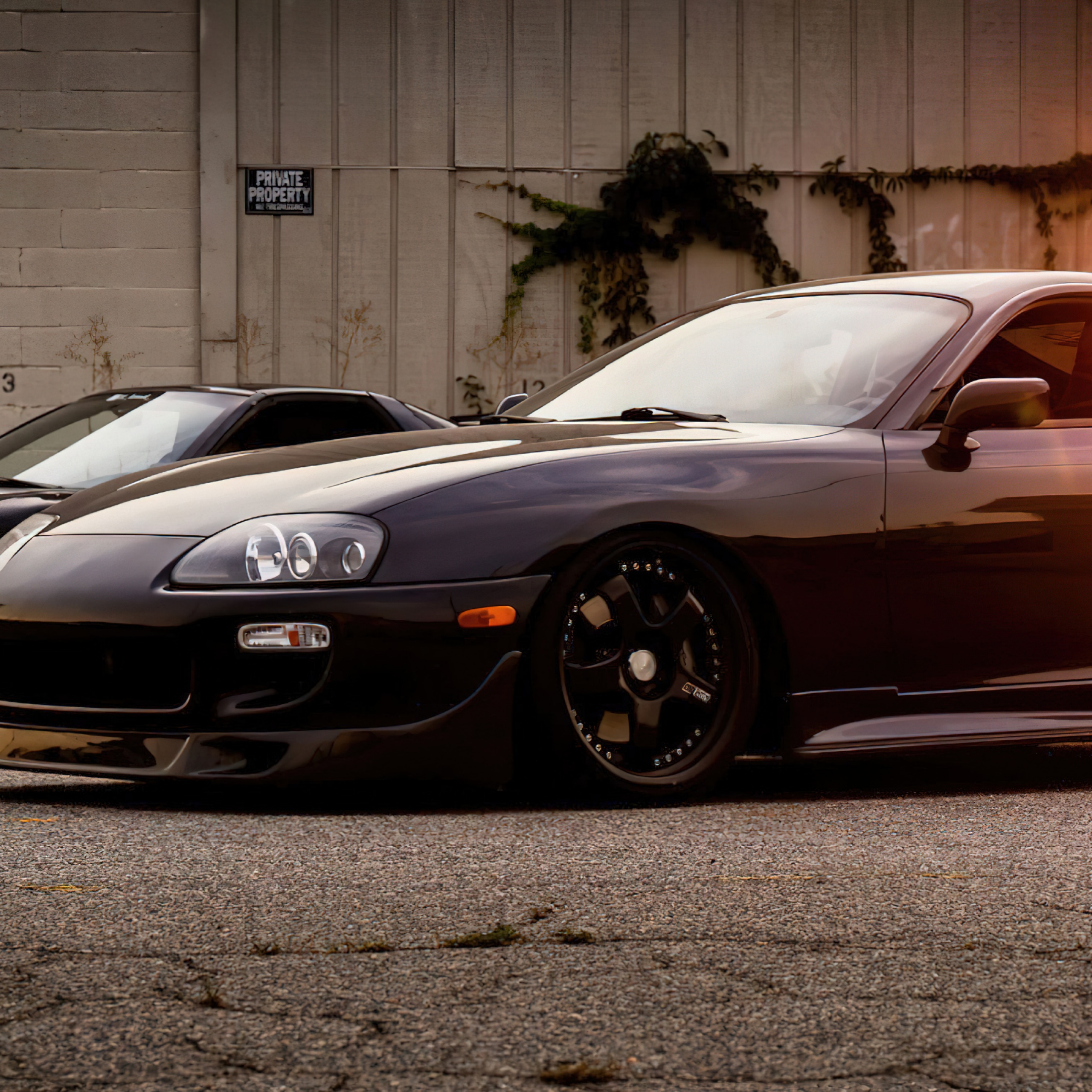 Japanese Wallpaper 4K, Toyota Supra Mk4, Black cars