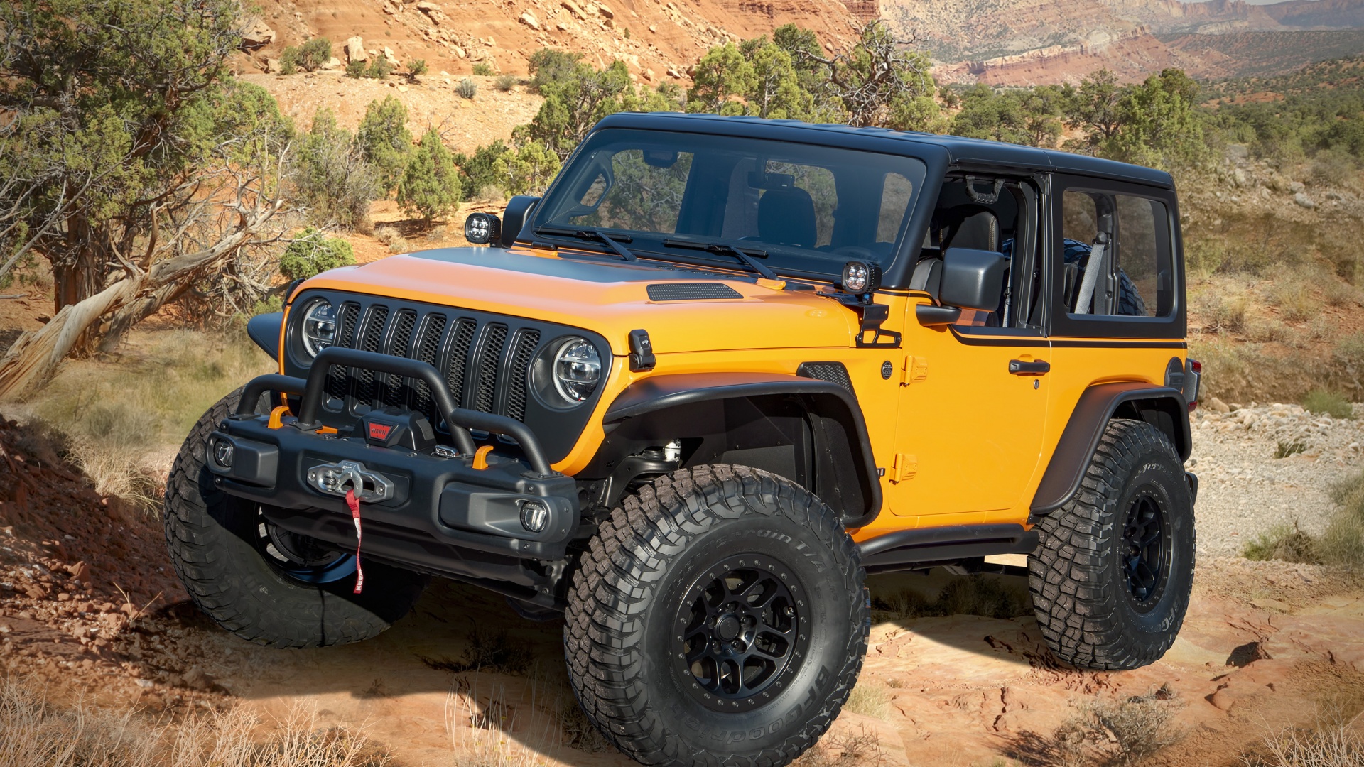 Jeep Orange Peelz Wallpaper 4K, 2021, Off-roading