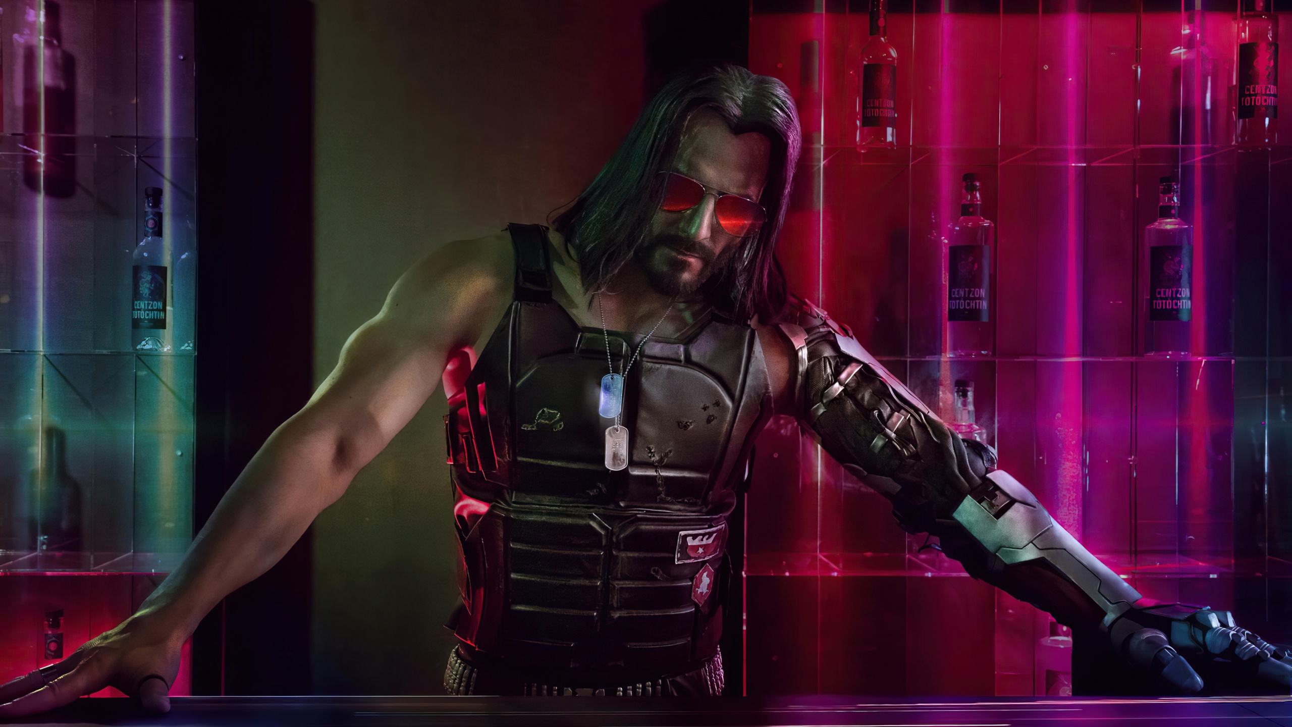 Johnny Silverhand Wallpaper 4K, Cyberpunk 2077, Keanu Reeves, 2020