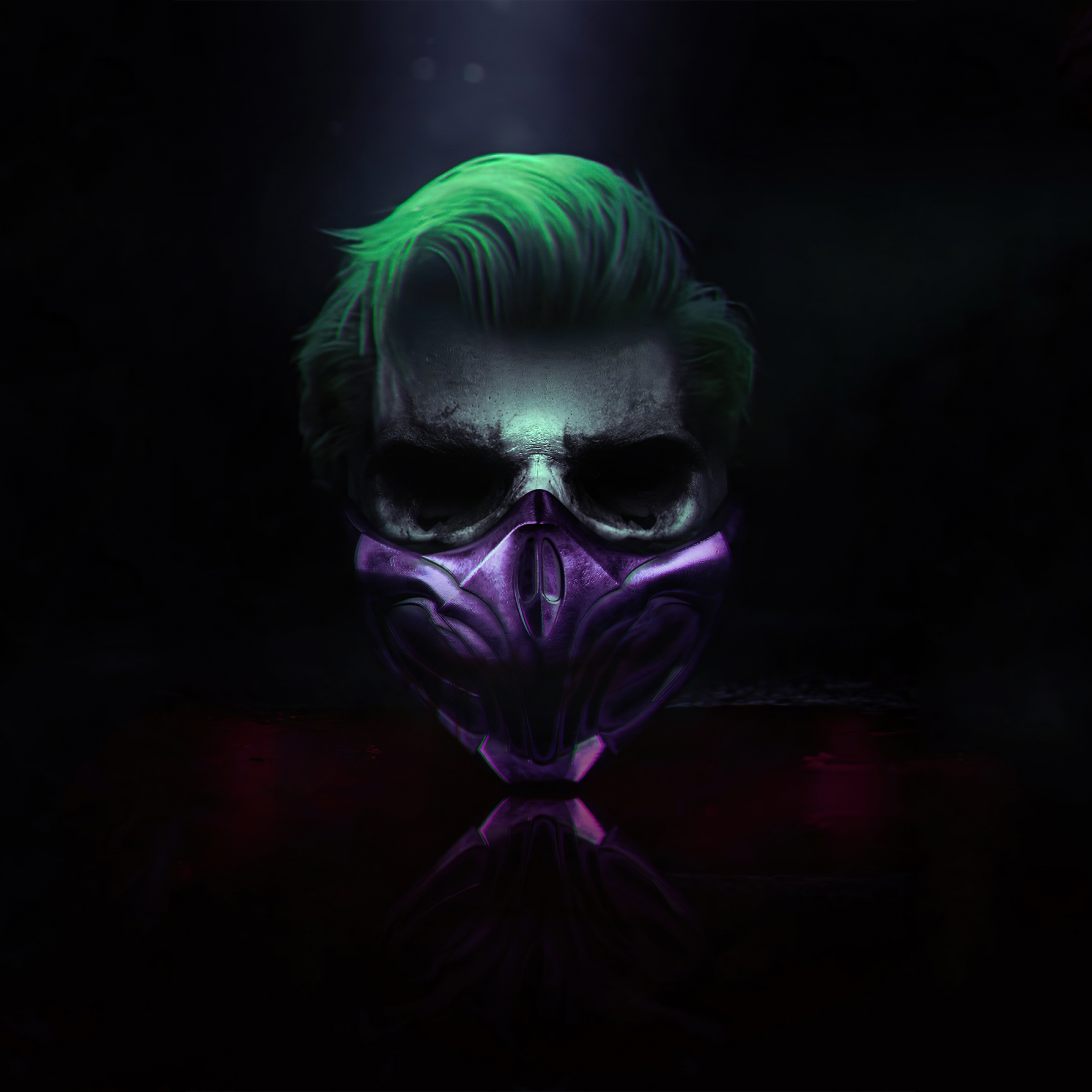 Joker 2019 Clown Mask Smoking Movie Art 4K Wallpaper 7135
