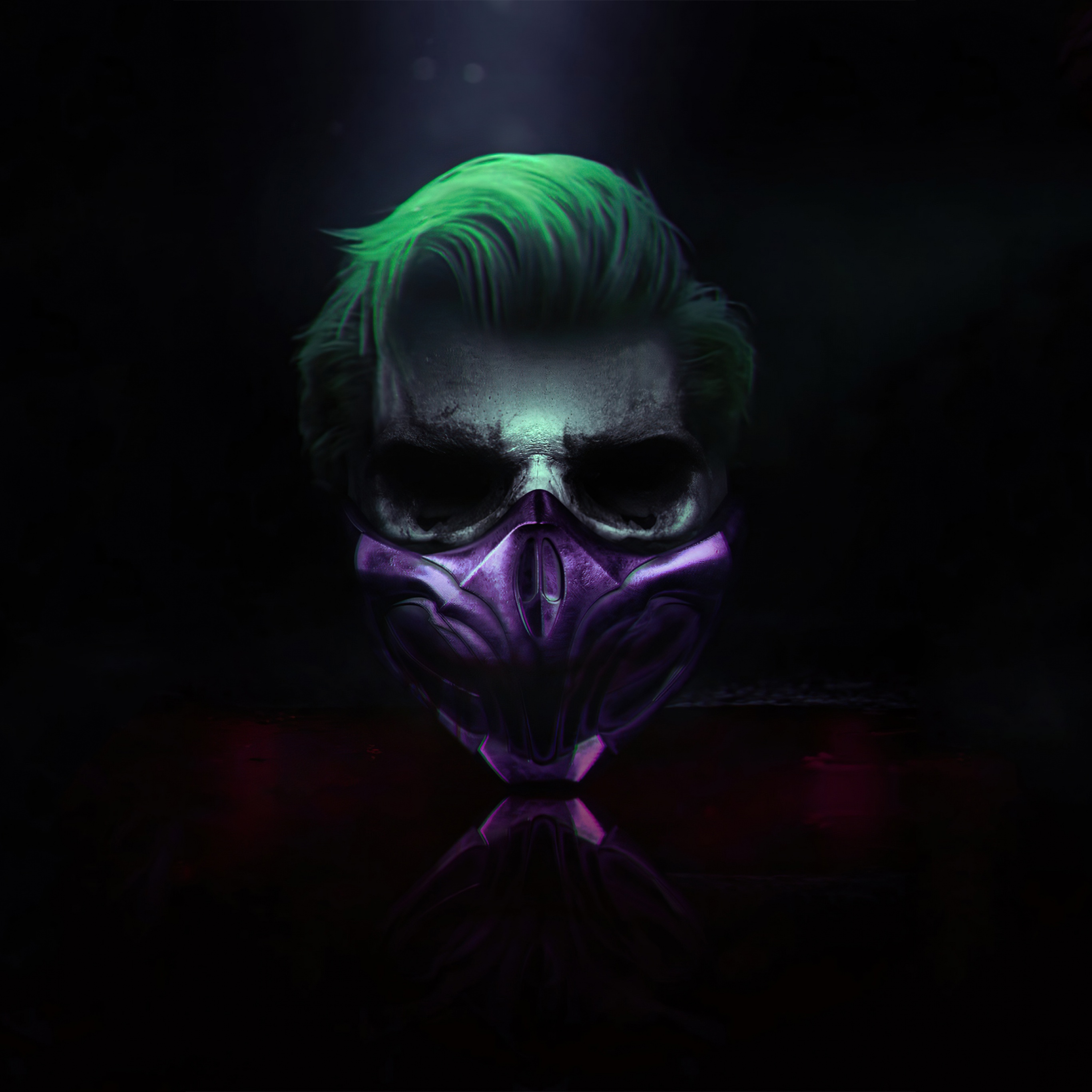 Joker Wallpaper 4K, Mask, Cyberpunk, Graphics CGI, #1483