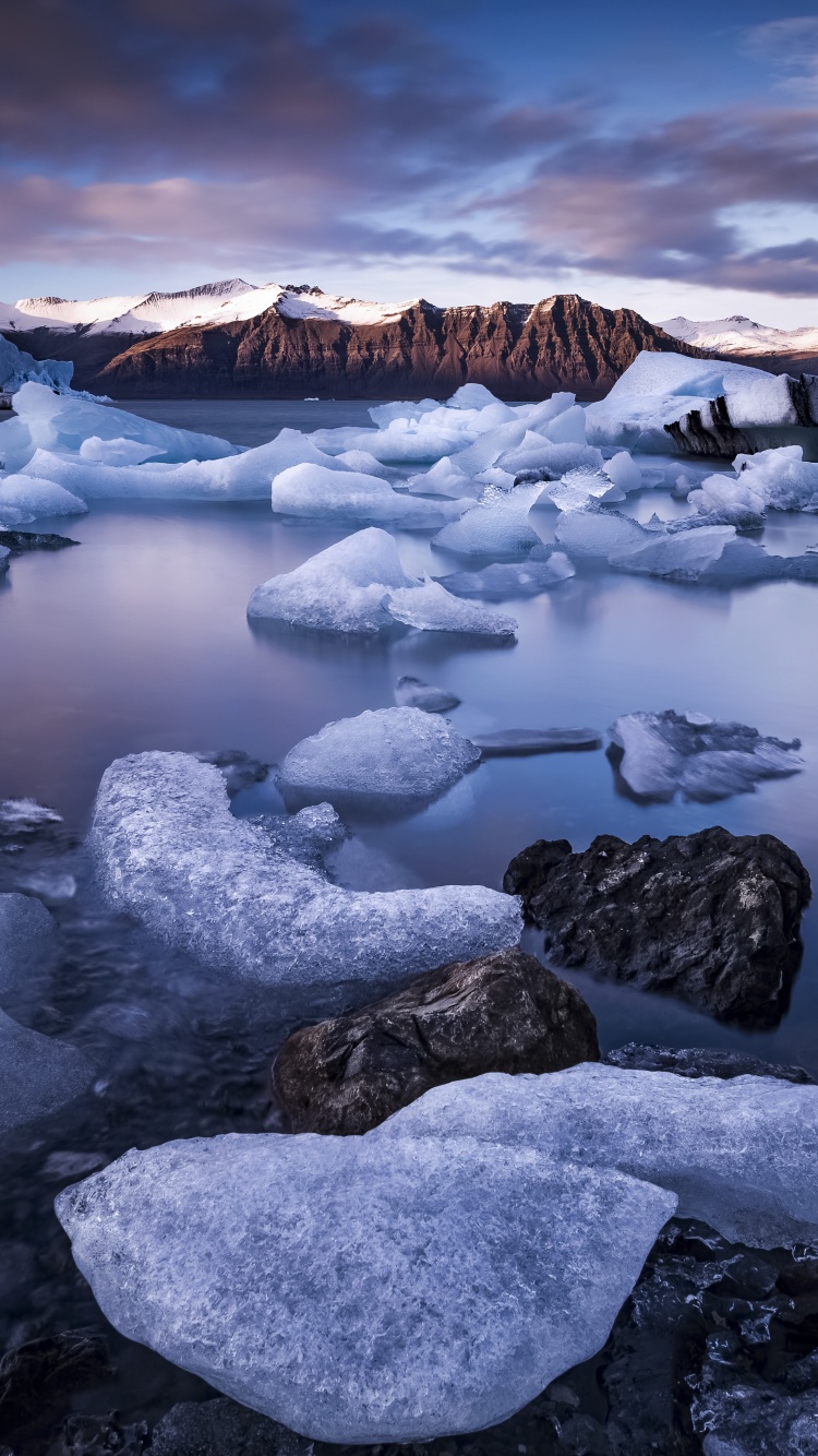 Jokulsarlon Glacier Lagoon Wallpaper 4K, Iceland, Ice bergs