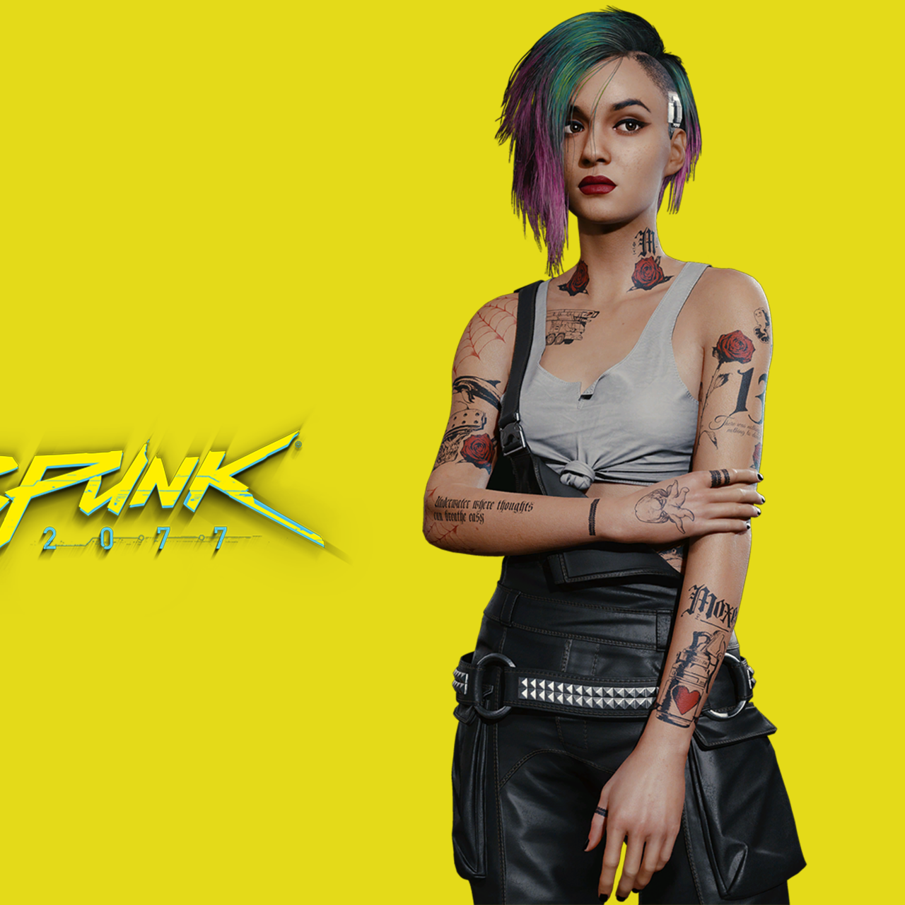 Cyberpunk 2077 Wallpaper 4K, Judy Alvarez, Yellow, 5K