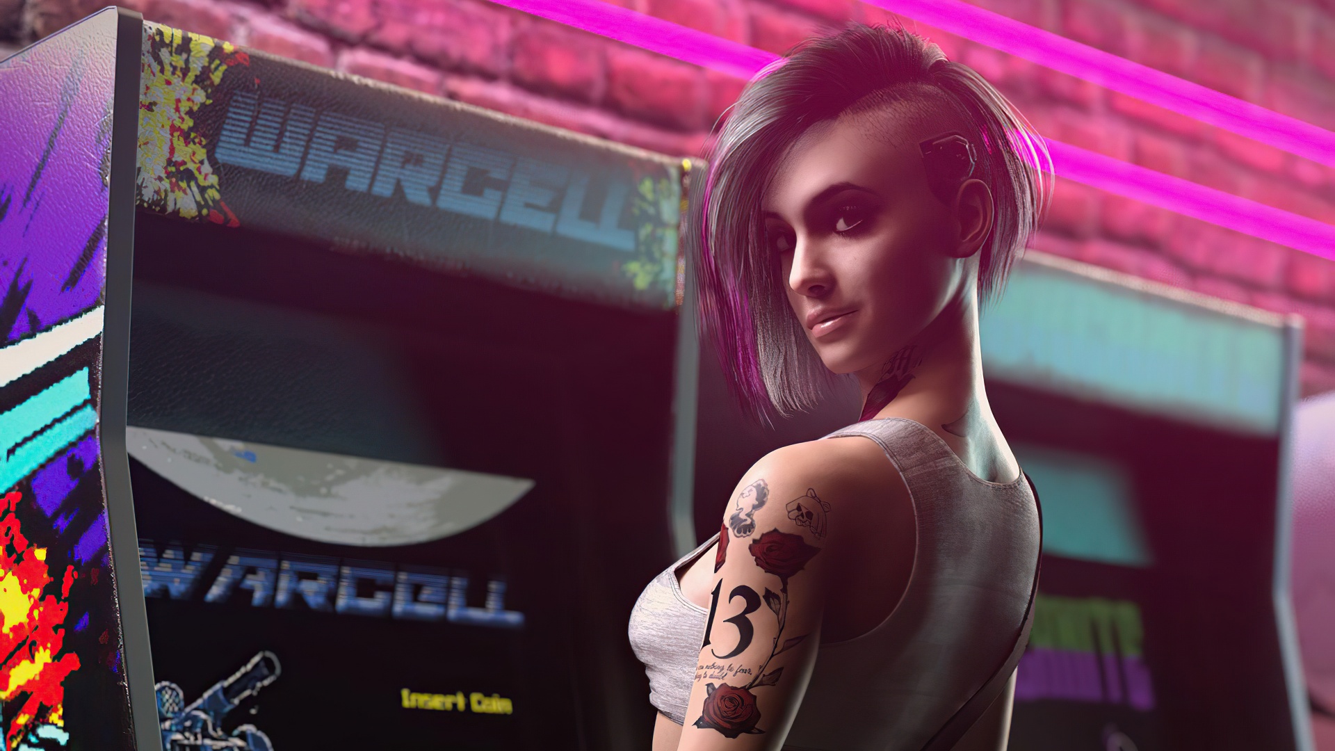 Download Cyberpunk Girl 1920 X 1080 Gaming Wallpaper