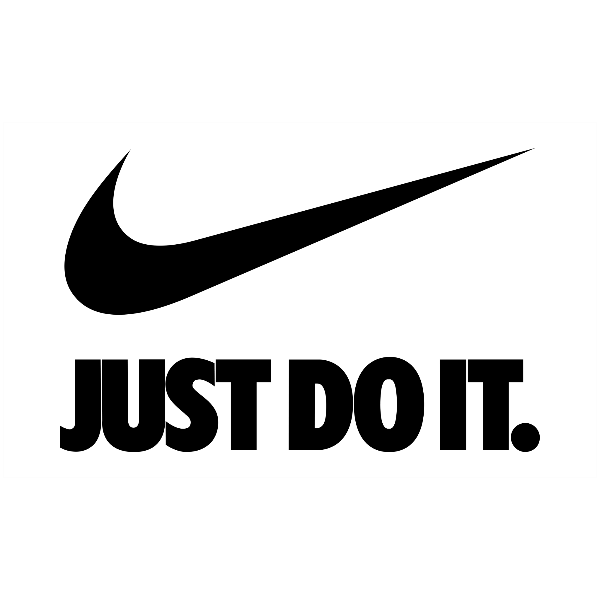 Just Do It Wallpaper 4K, 8K, Nike, White background