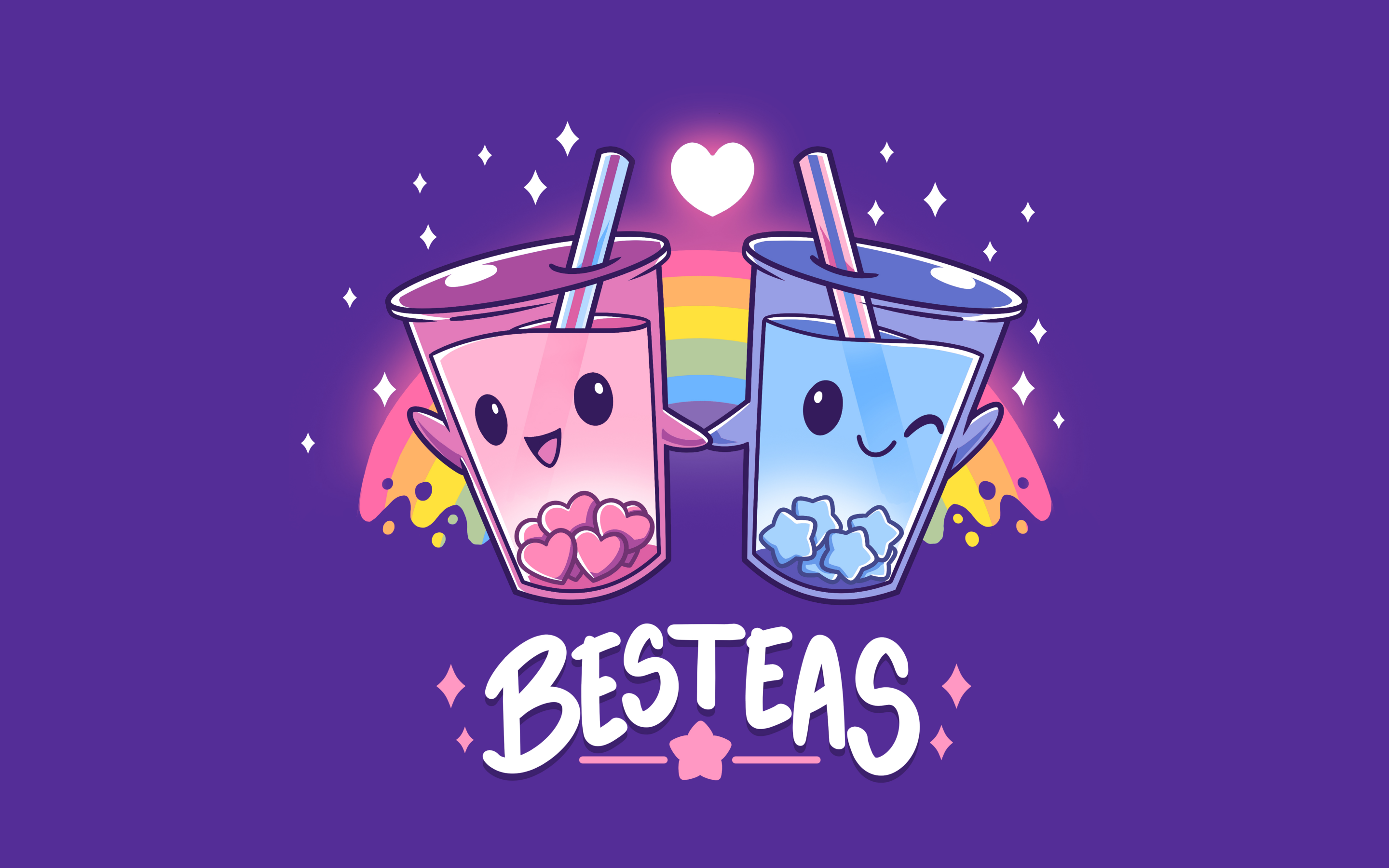 Little Cartoon Bubble Tea Drink With Cute Faces Background Kawaii Boba  Picture Background Image And Wallpaper for Free Download