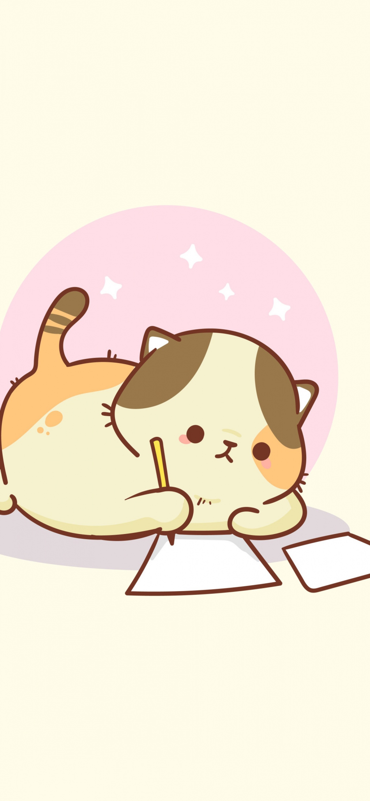 galaxy #cute #kawaii #cat #cartoon #anime #chibi #star - Galaxy Cute Kawaii  Cat, HD Png Download , Transparent Png Image - PNGitem
