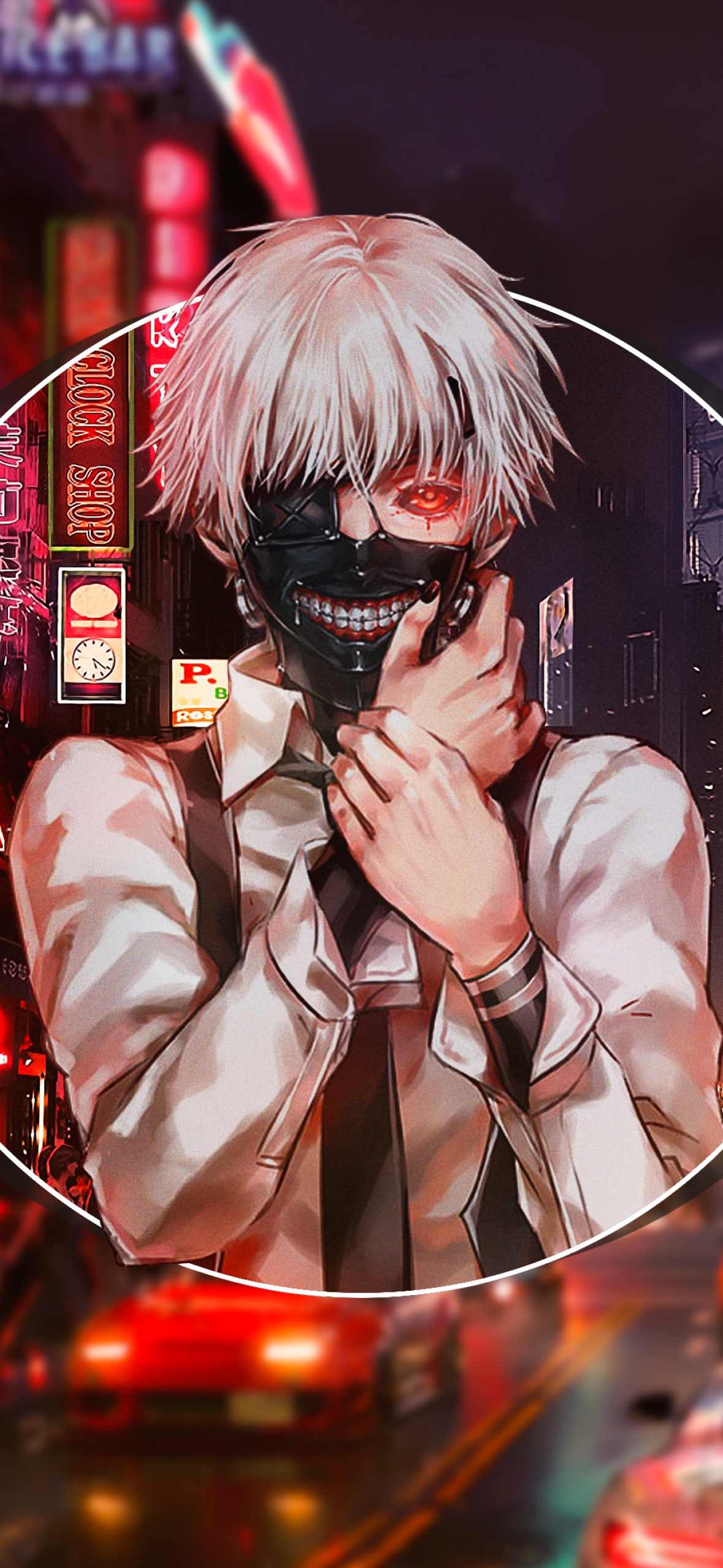 Ken Kaneki Wallpaper 4K, Night City, Tokyo Ghoul