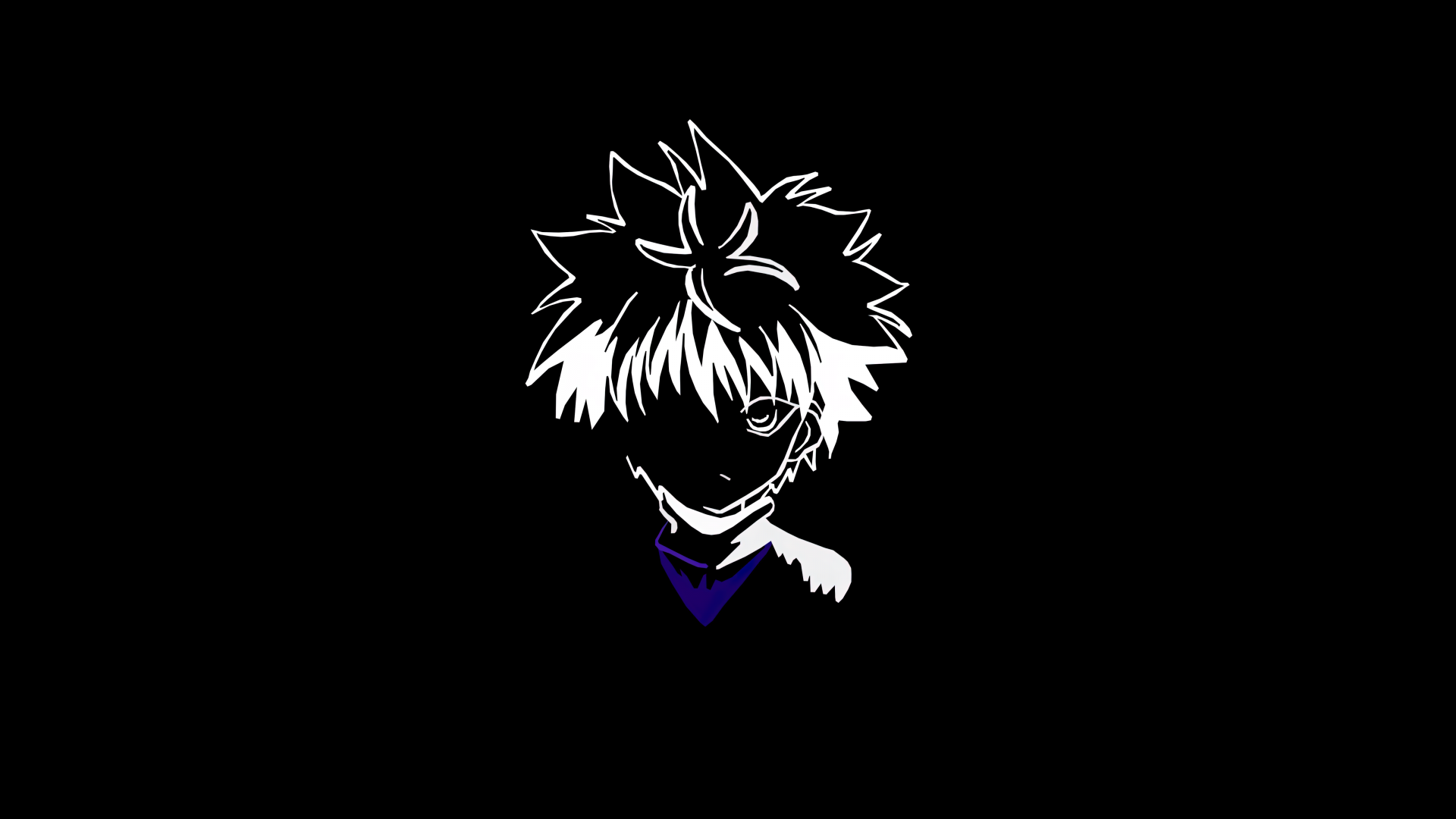 Hunter x Hunter Wallpaper 4K, Aesthetic anime, Black background