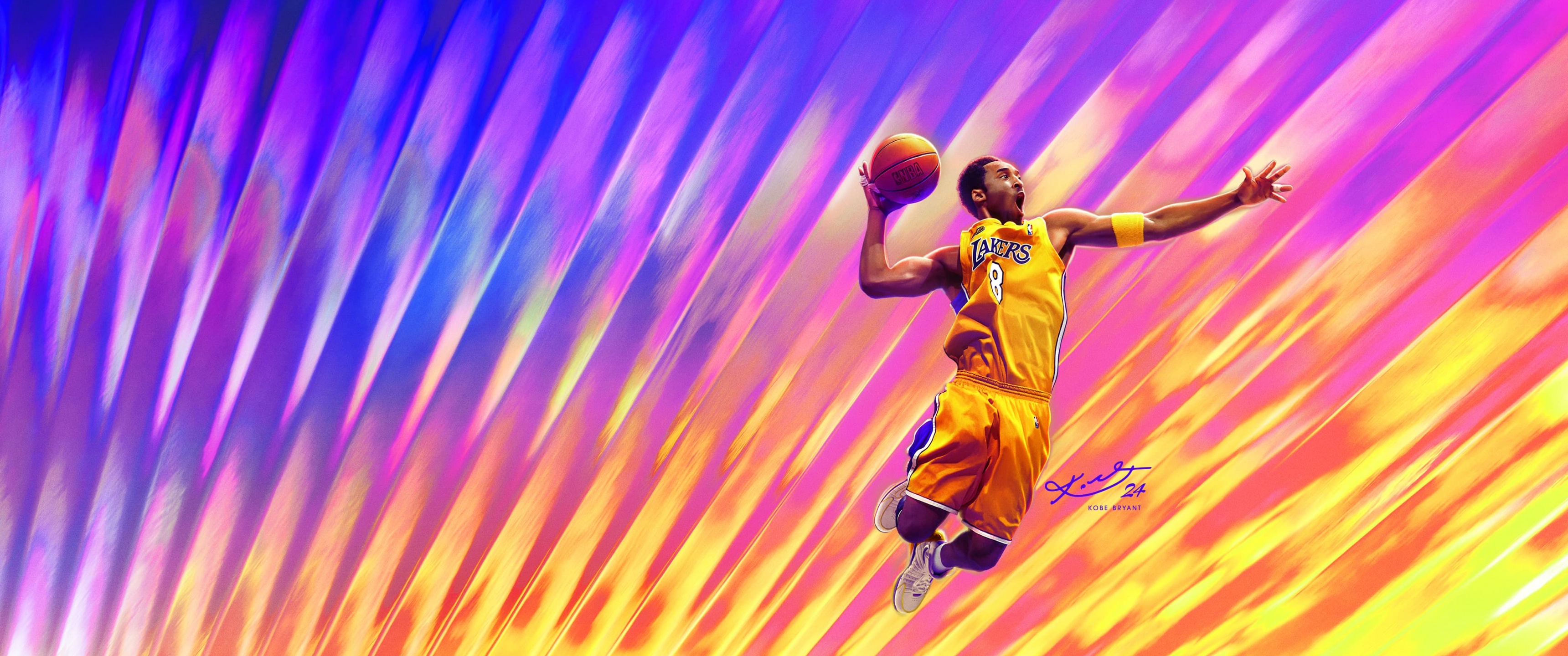 Black Mamba Kobe Bryant in NBA 2K24 Game 4K Wallpaper