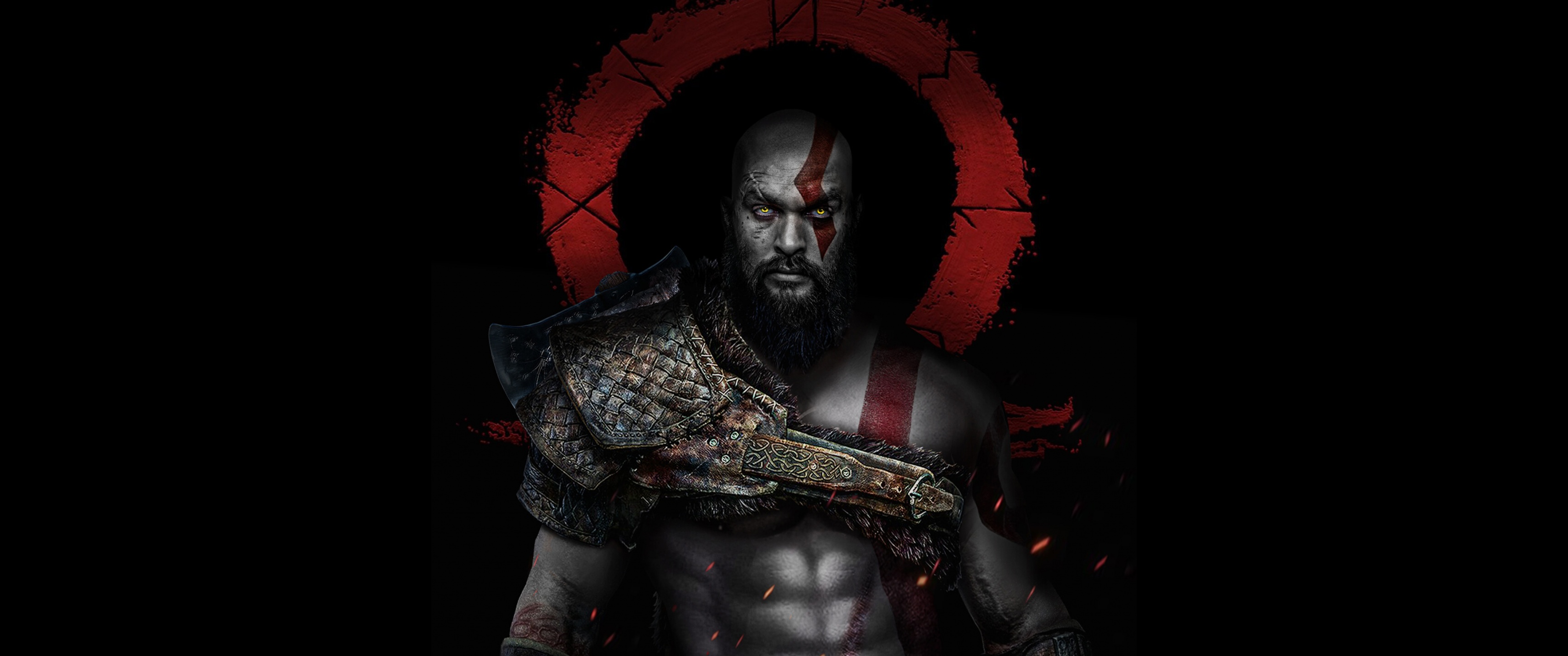 Sở hữu ngay hình nền 4k với hiệu ứng CGI tuyệt đẹp của Kratos và Jason Momoa trong God of War. Đây là bức tranh tuyệt vời khiến bạn cảm thấy như đang sống trong thế giới huyền thoại và trở thành một chiến binh đích thực.
