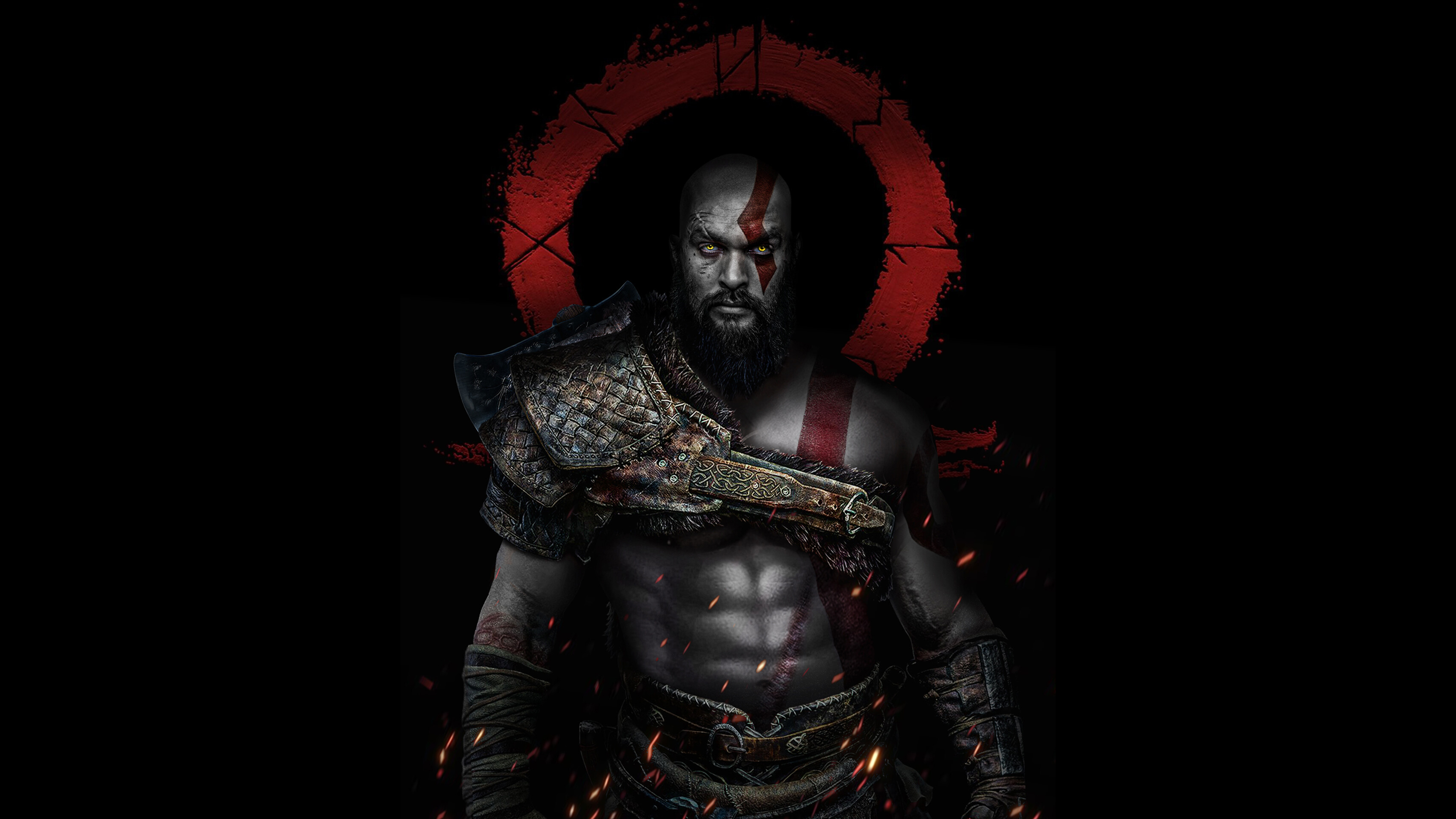 Kratos Wallpaper 4K, Jason Momoa, God of War, Graphics CGI, #1481
