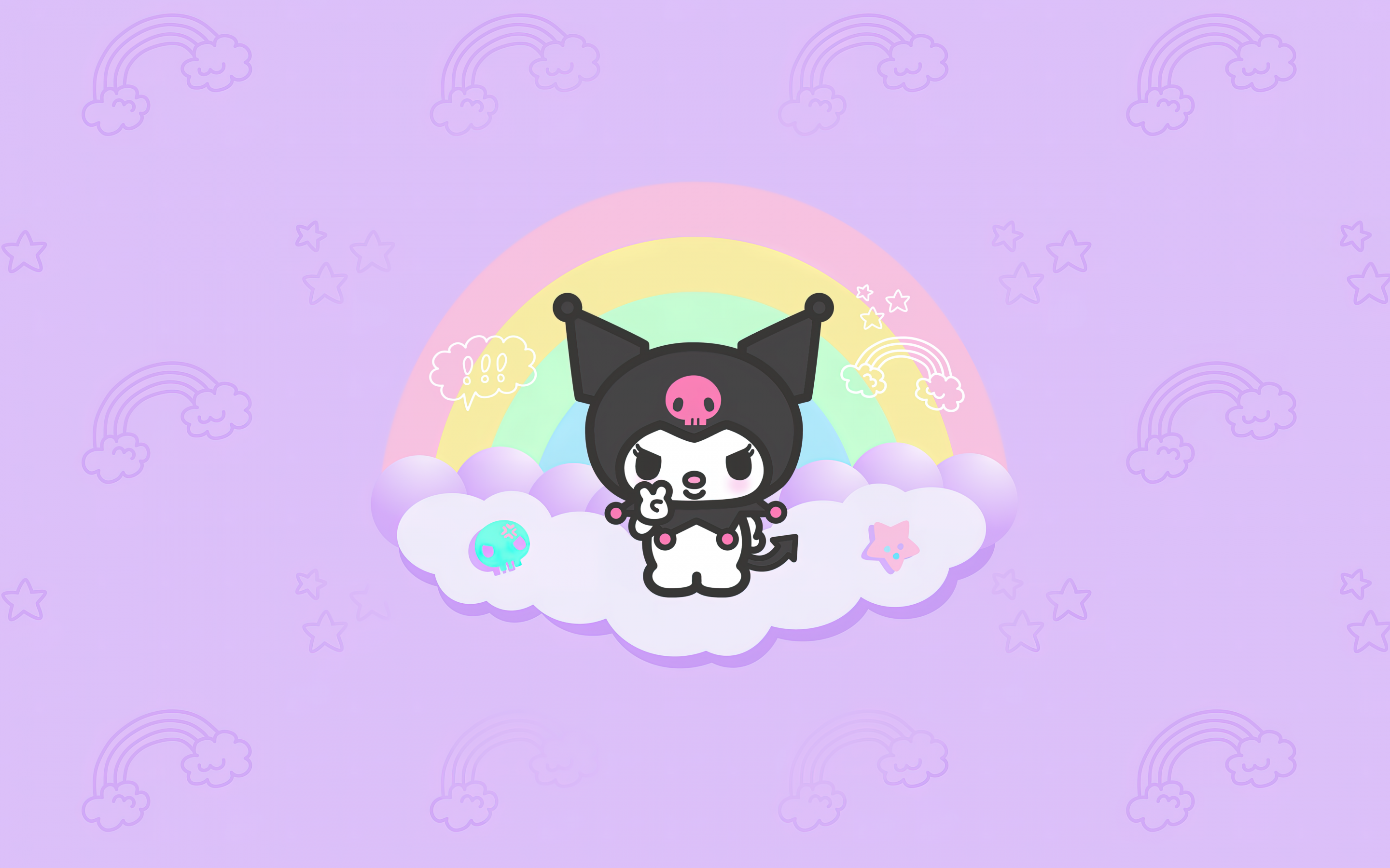 Magical Kuromi purple background Pictures, Clips, and Articles