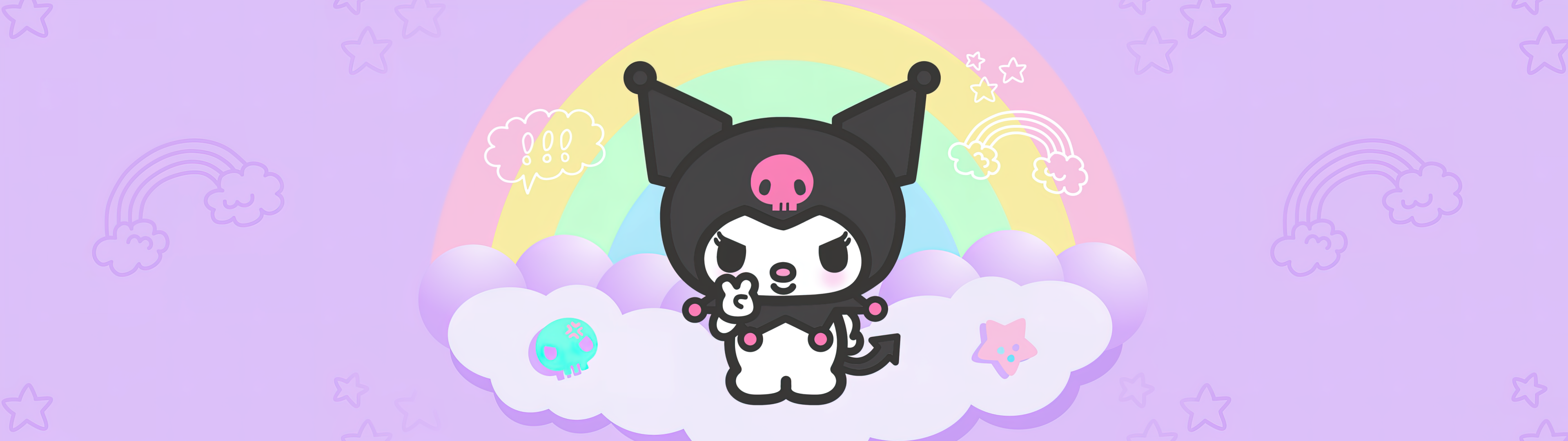 Kuromi Wallpaper 4K, Hello Kitty, Cute, #9495